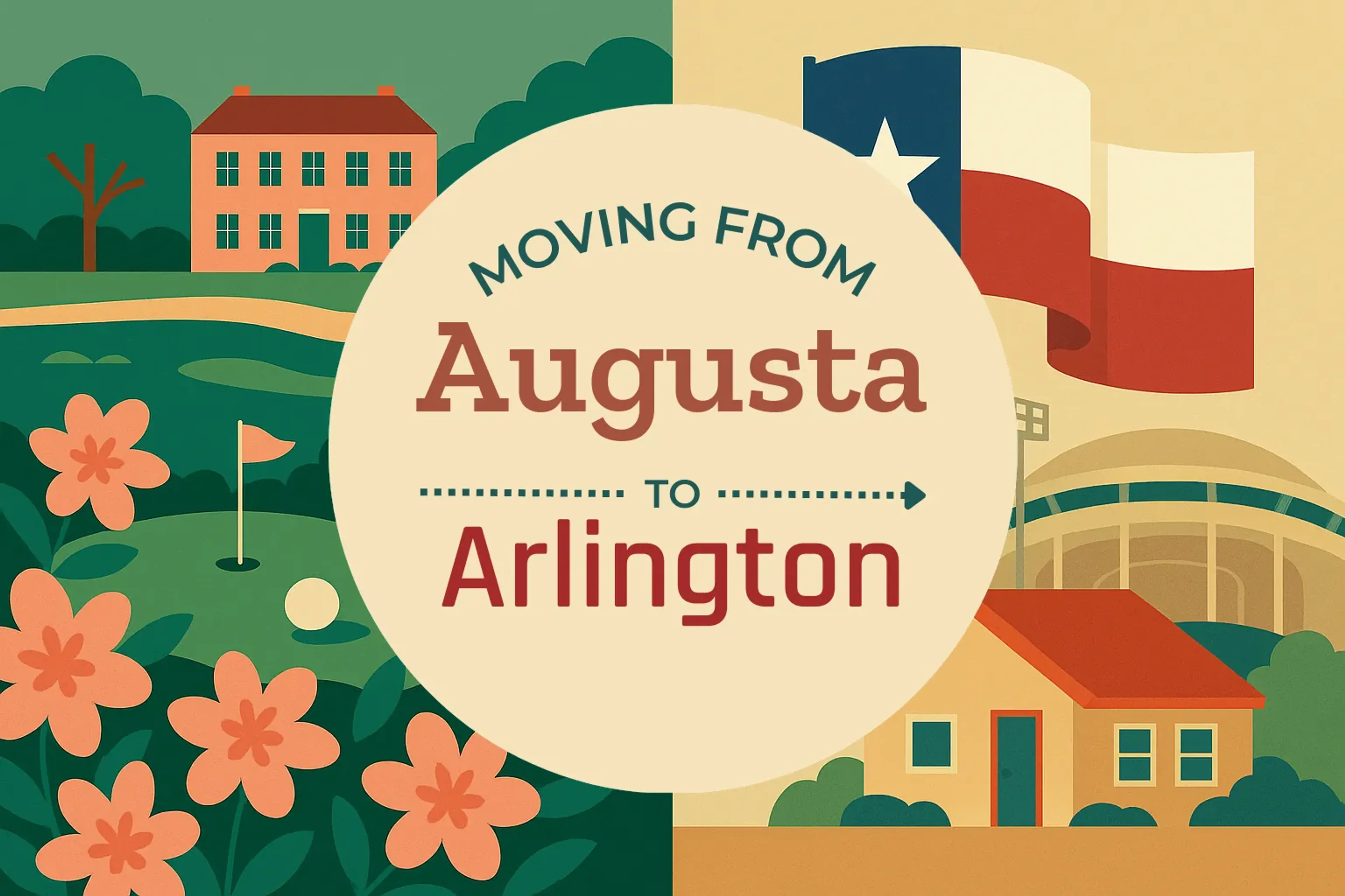 Side-by-side comparison of Augusta to Arlington moving companies