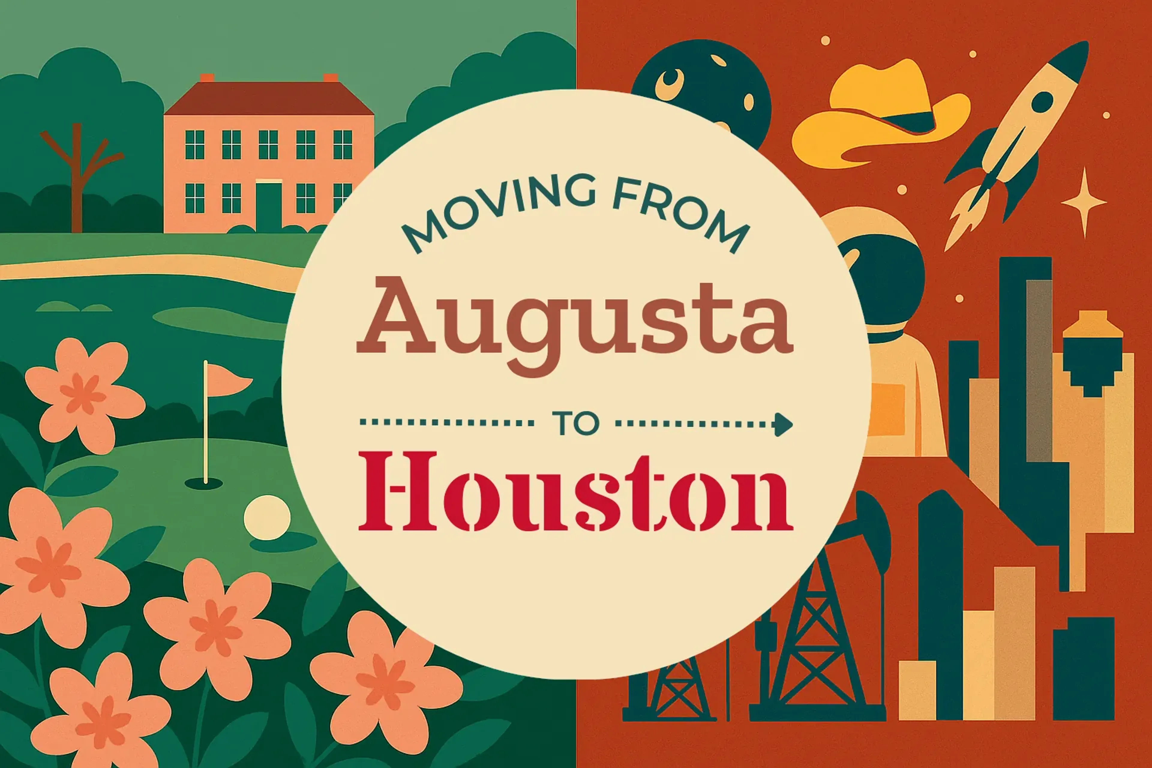 Side-by-side comparison of Augusta to Houston moving companies
