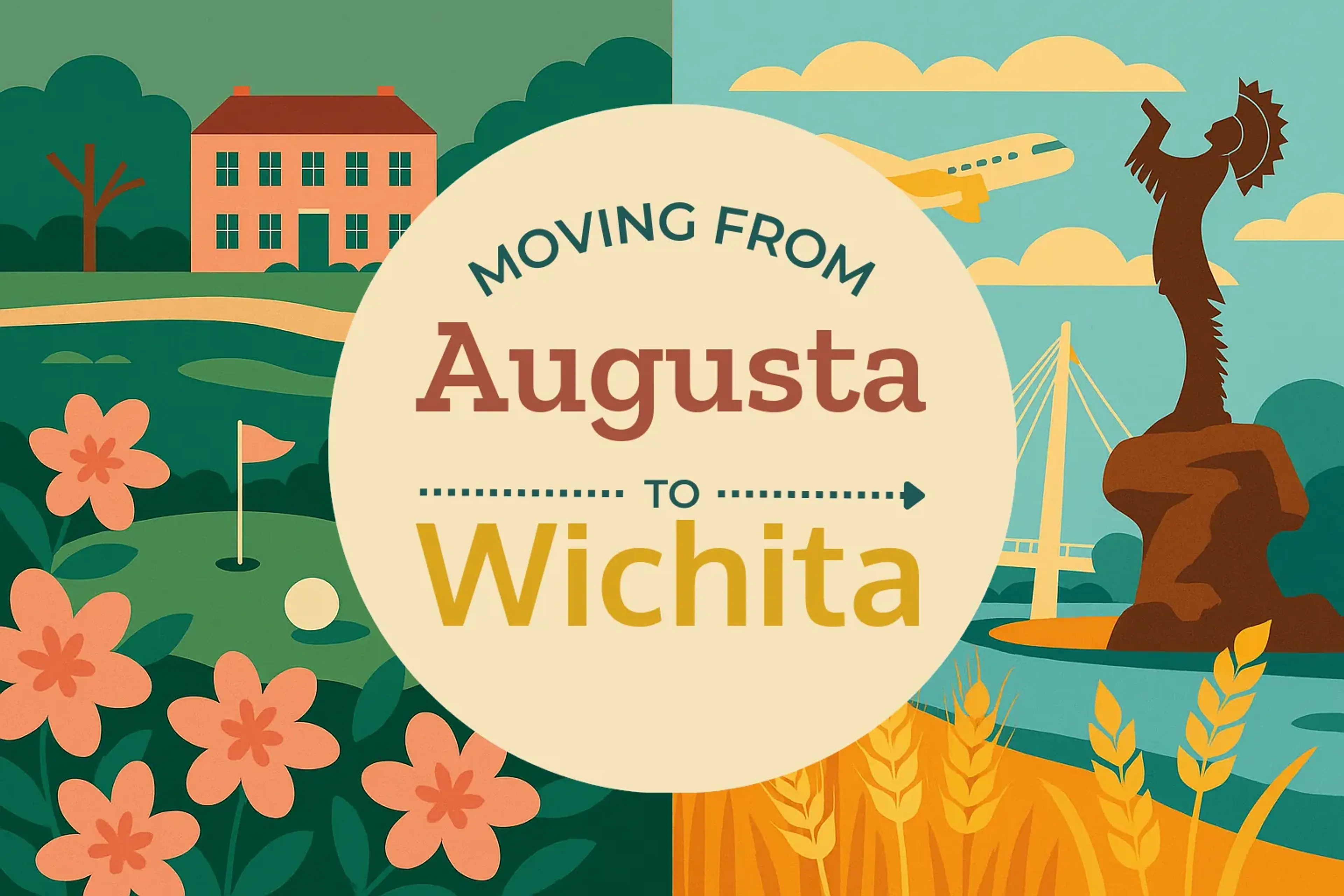 Side-by-side comparison of Augusta to Wichita moving companies