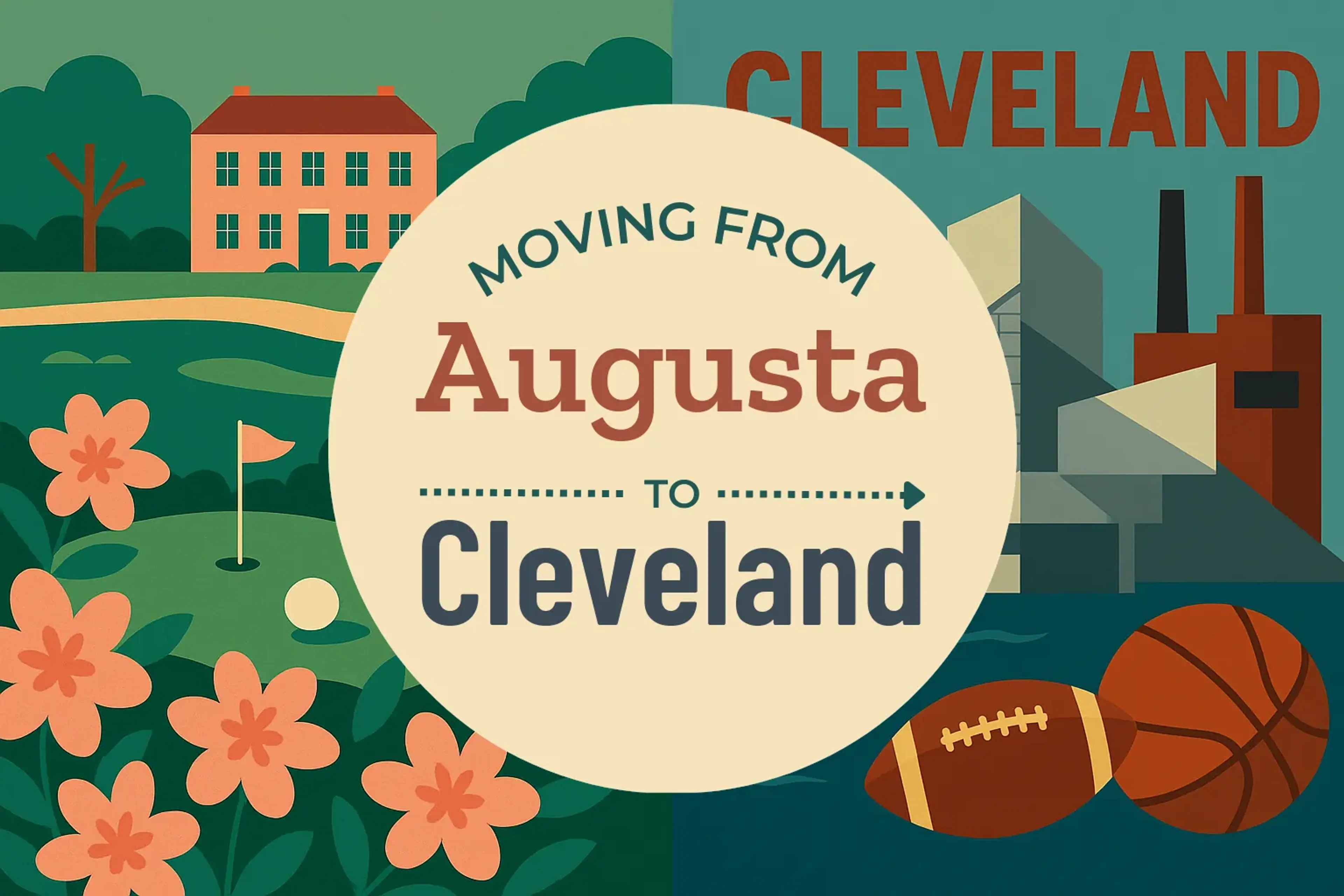 Side-by-side comparison of Augusta to Cleveland moving companies