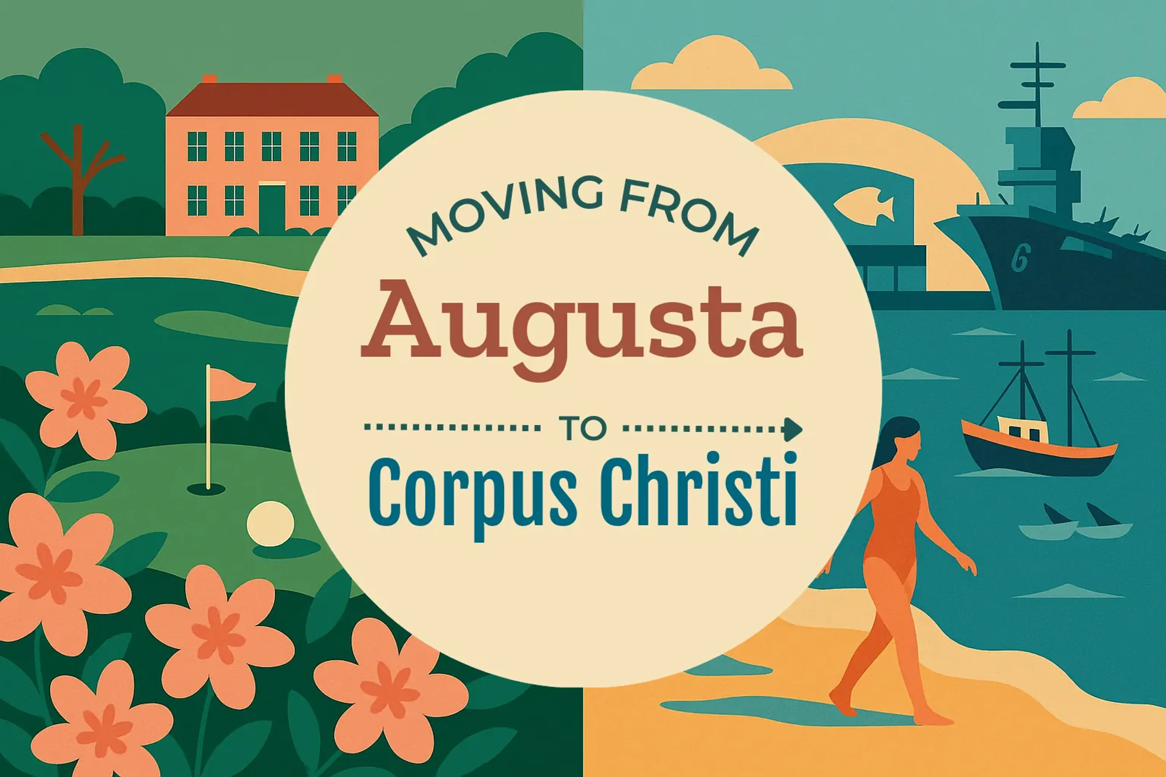 Side-by-side comparison of Augusta to Corpus Christi moving companies
