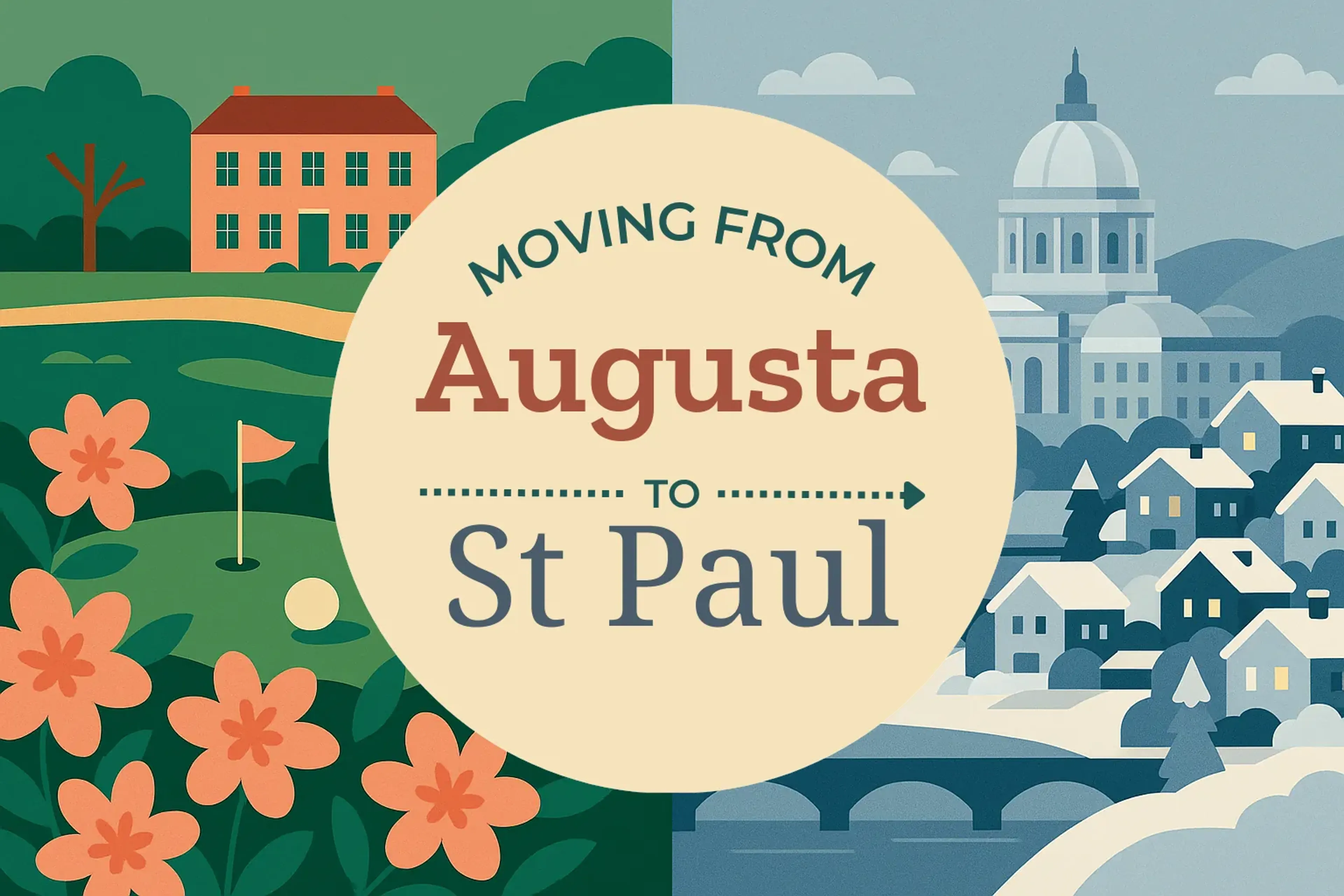 Side-by-side comparison of Augusta to St. Paul moving companies