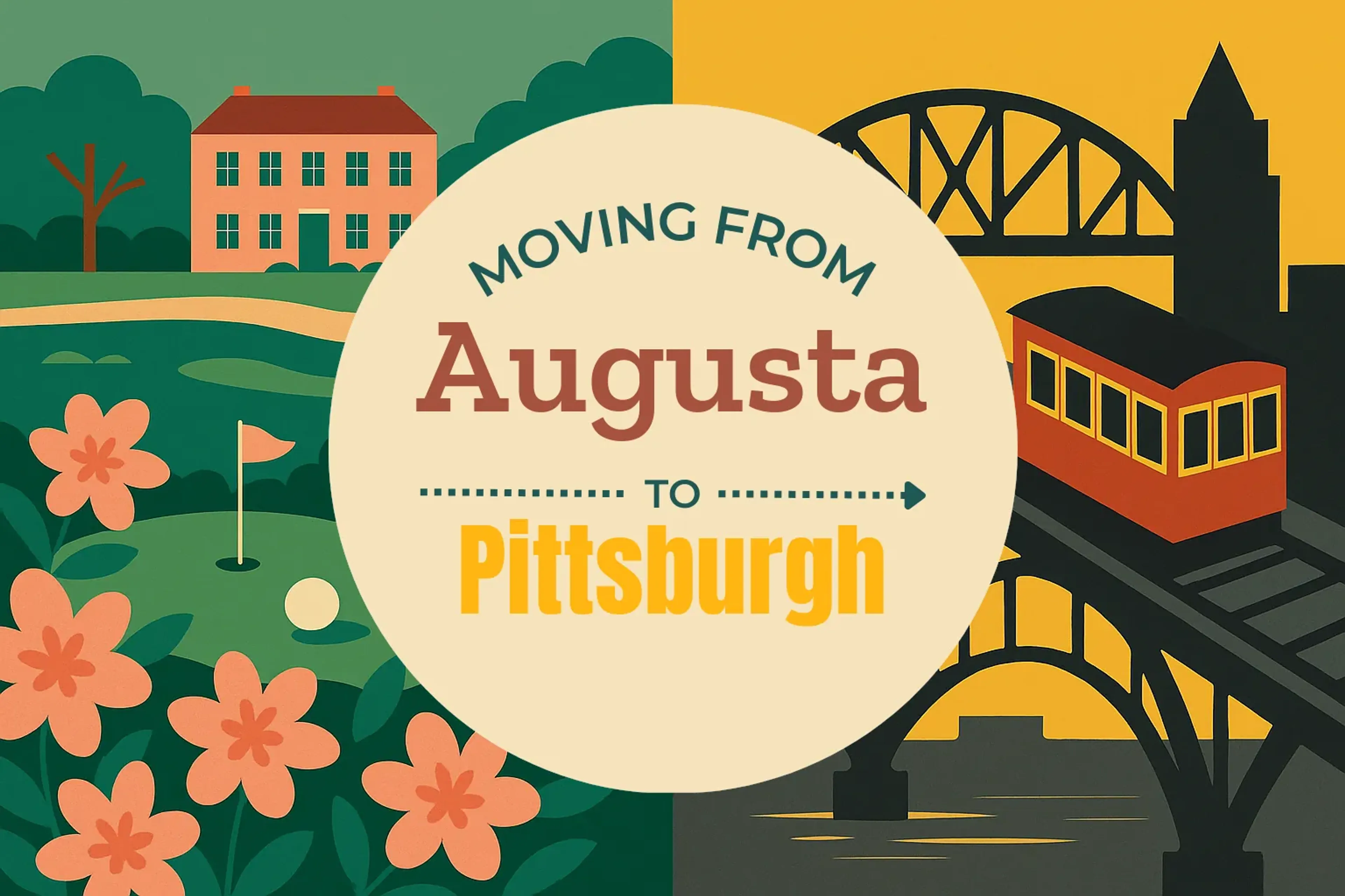 Side-by-side comparison of Augusta to Pittsburgh moving companies