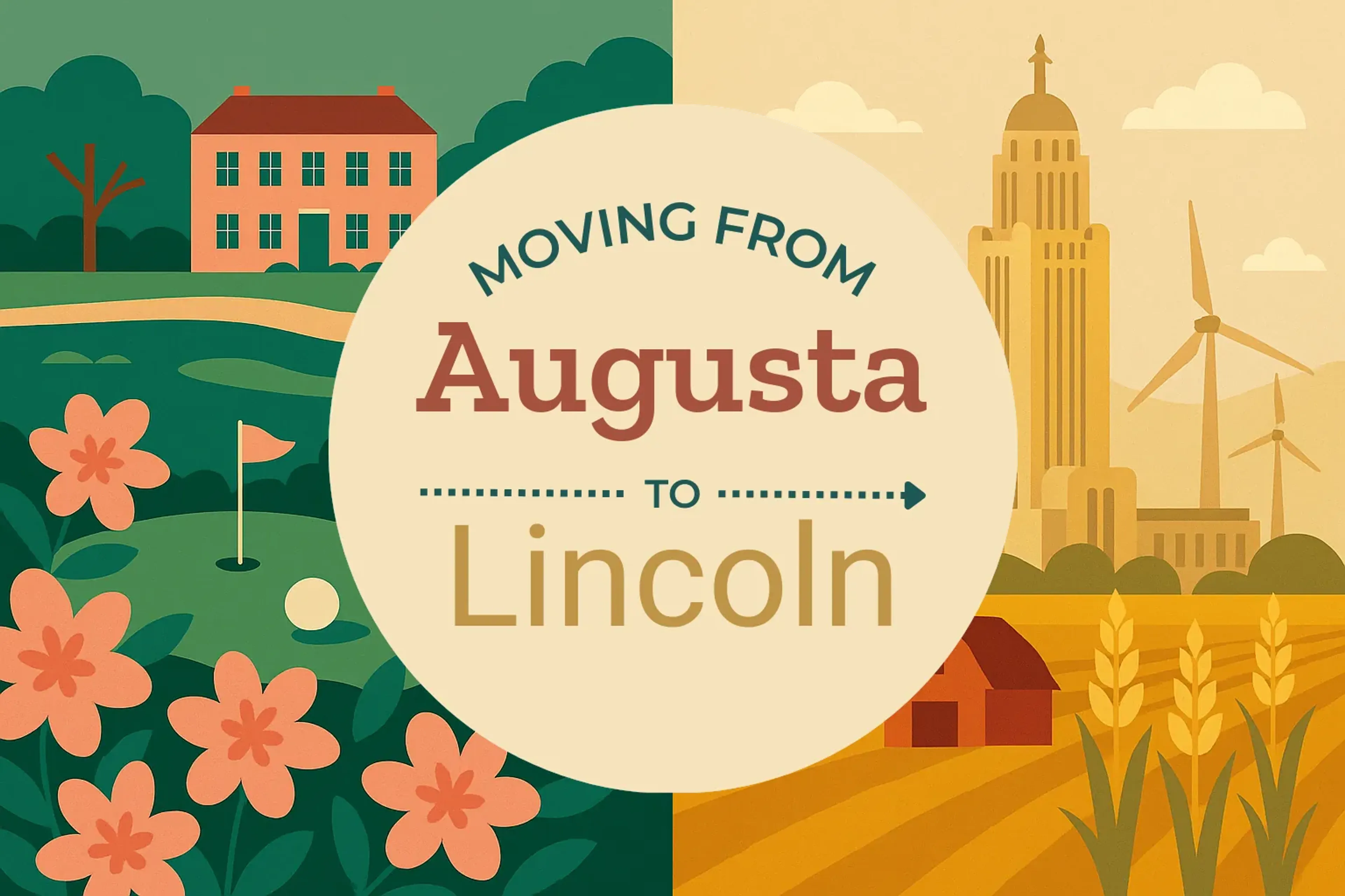 Side-by-side comparison of Augusta to Lincoln moving companies