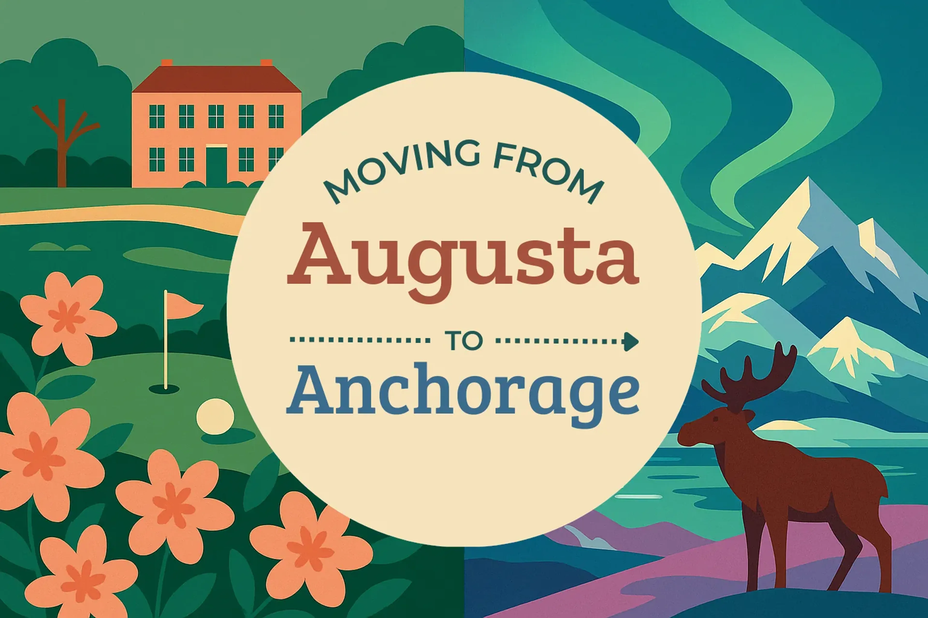 Side-by-side comparison of Augusta to Anchorage moving companies