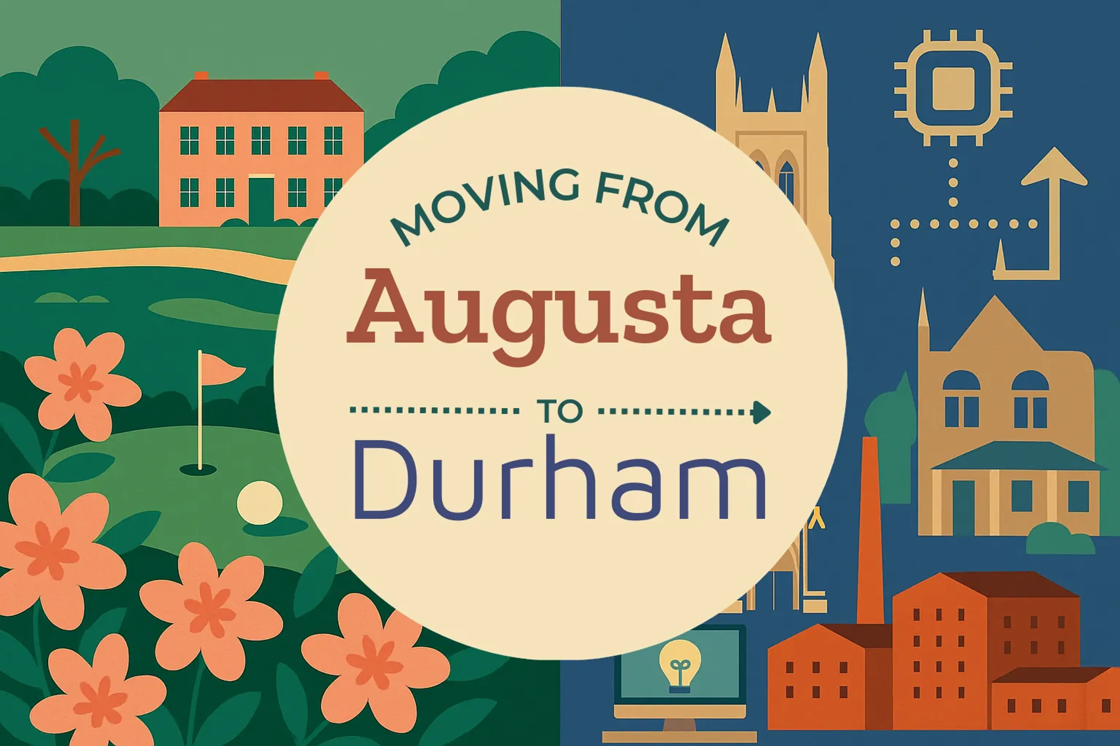 Side-by-side comparison of Augusta to Durham moving companies