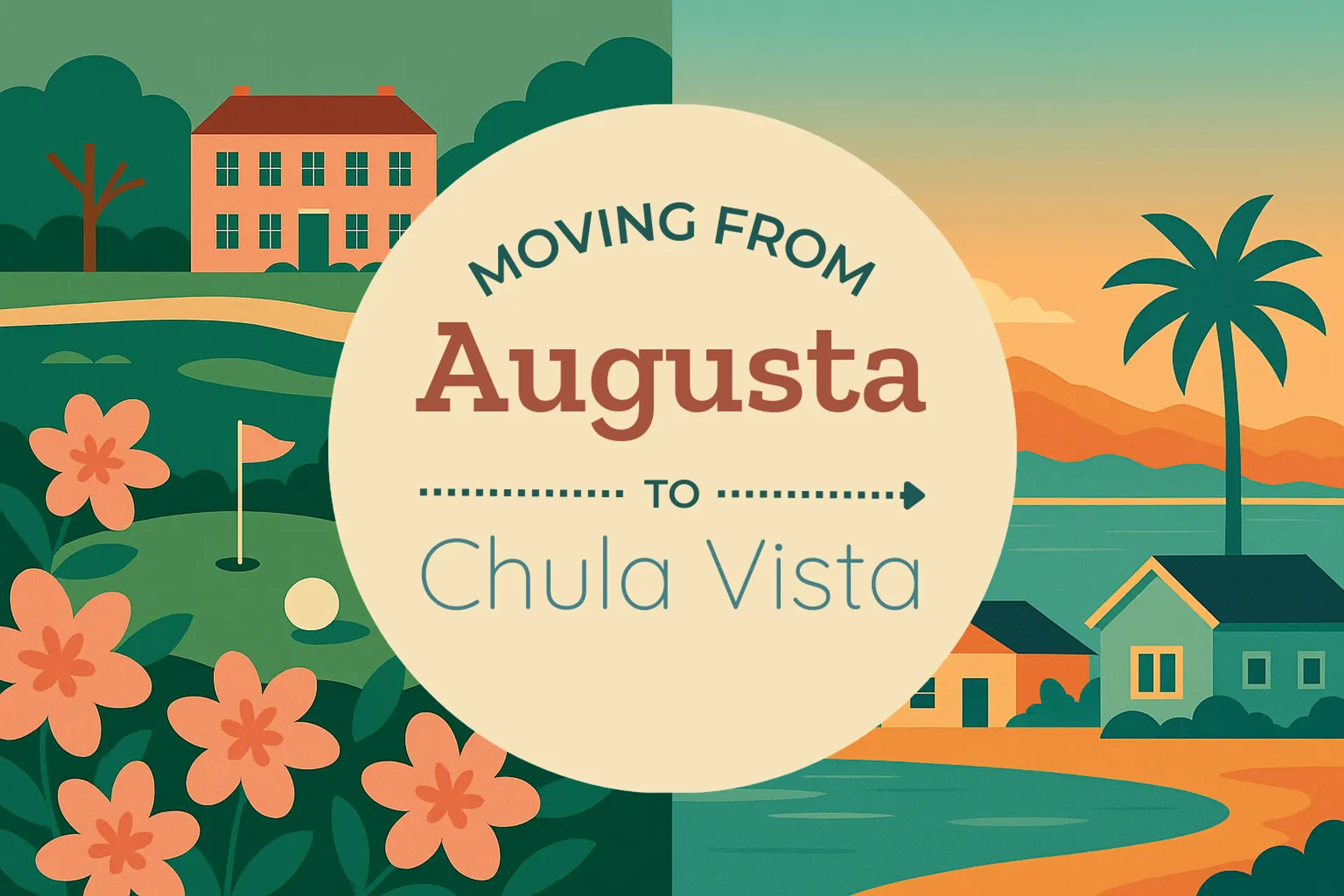 Side-by-side comparison of Augusta to Chula Vista moving companies