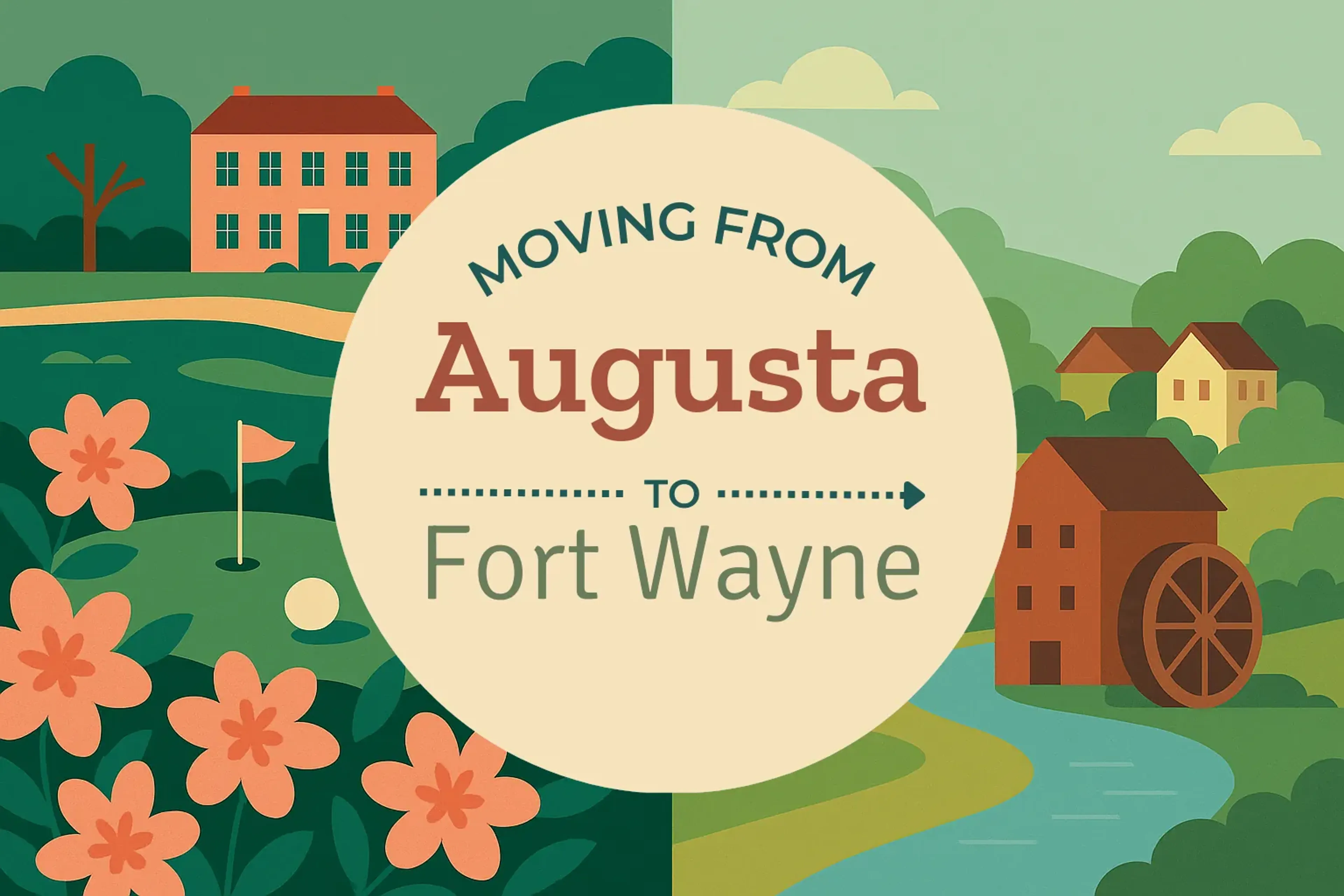 Side-by-side comparison of Augusta to Fort Wayne moving companies