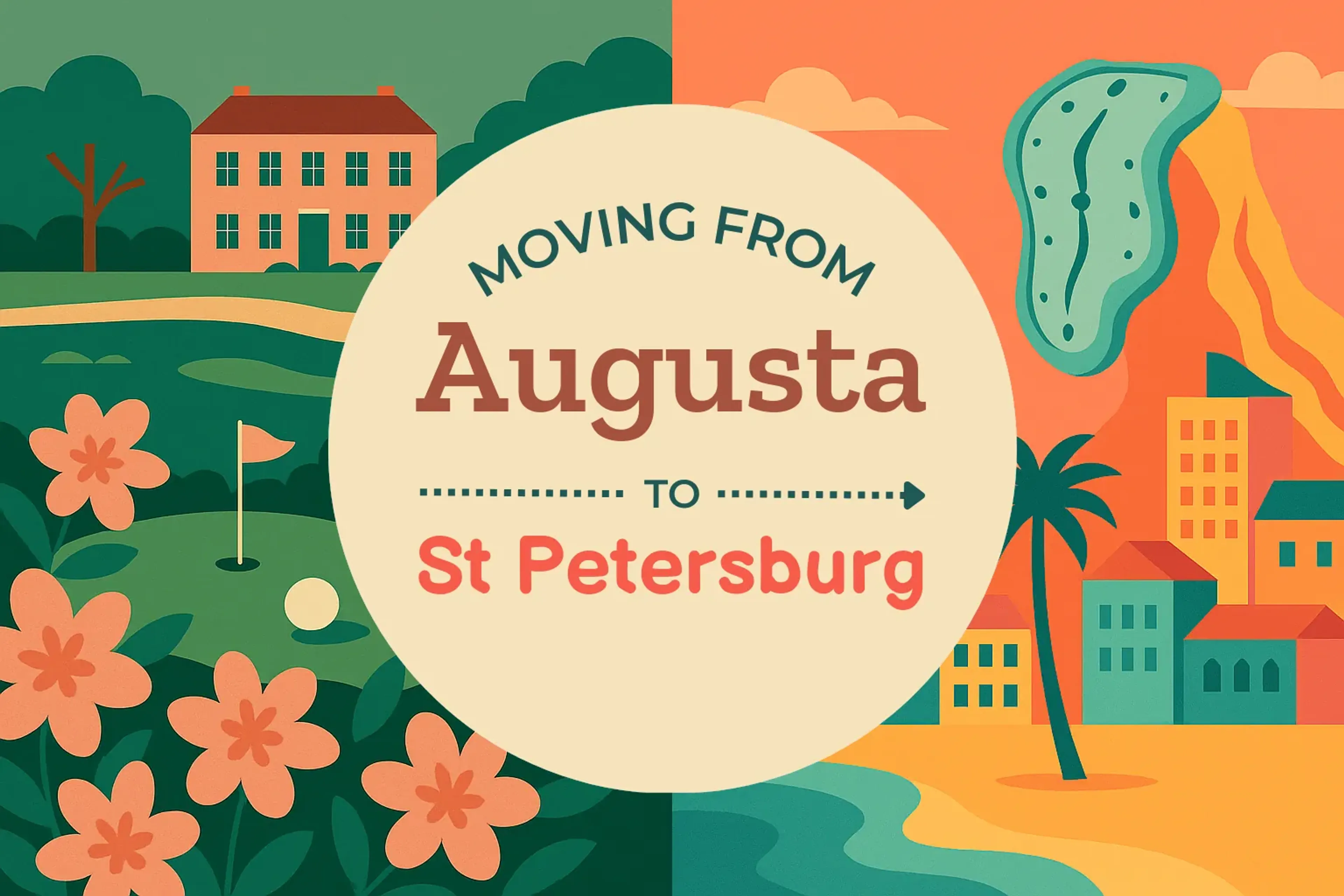 Side-by-side comparison of Augusta to St. Petersburg moving companies