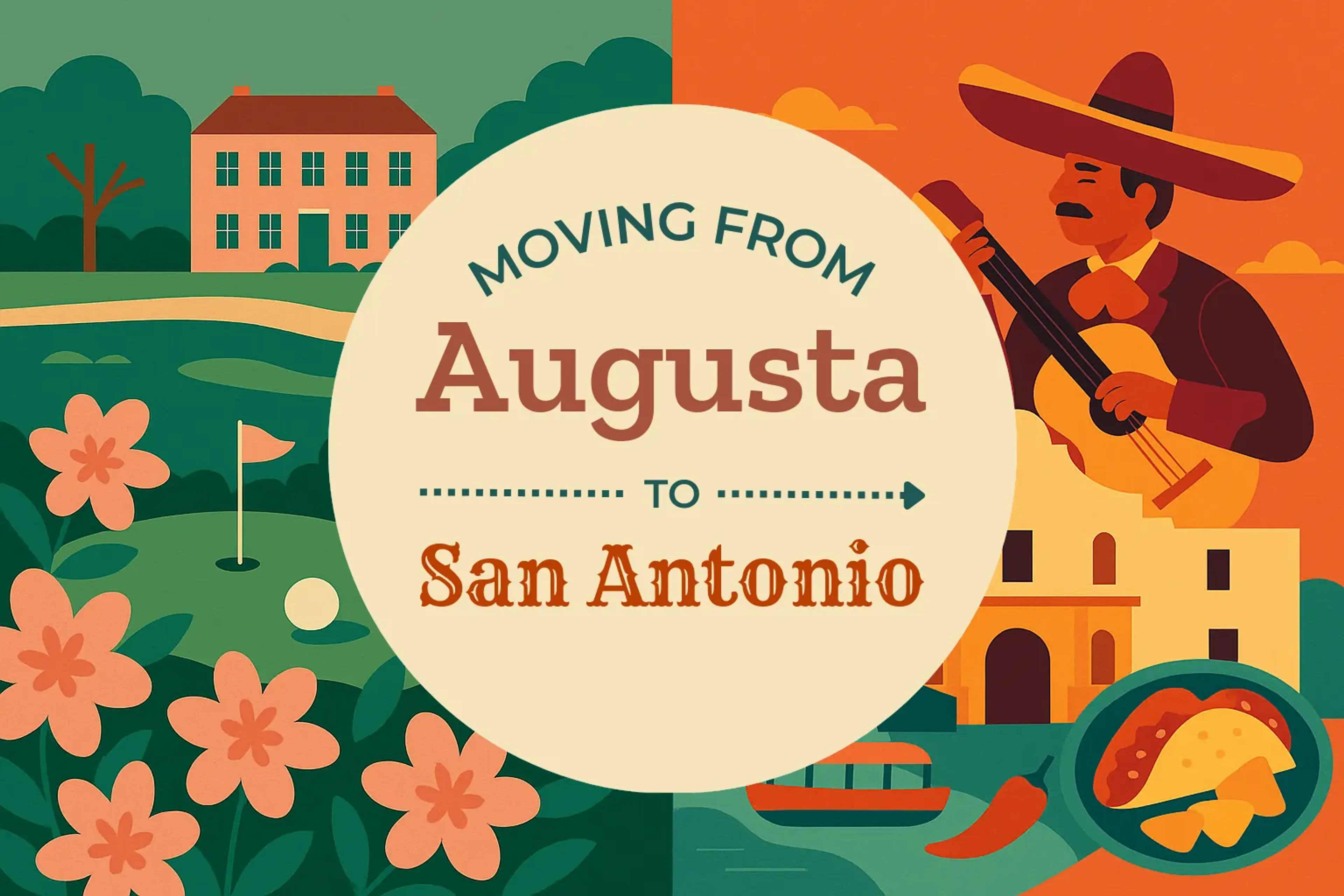 Side-by-side comparison of Augusta to San Antonio moving companies