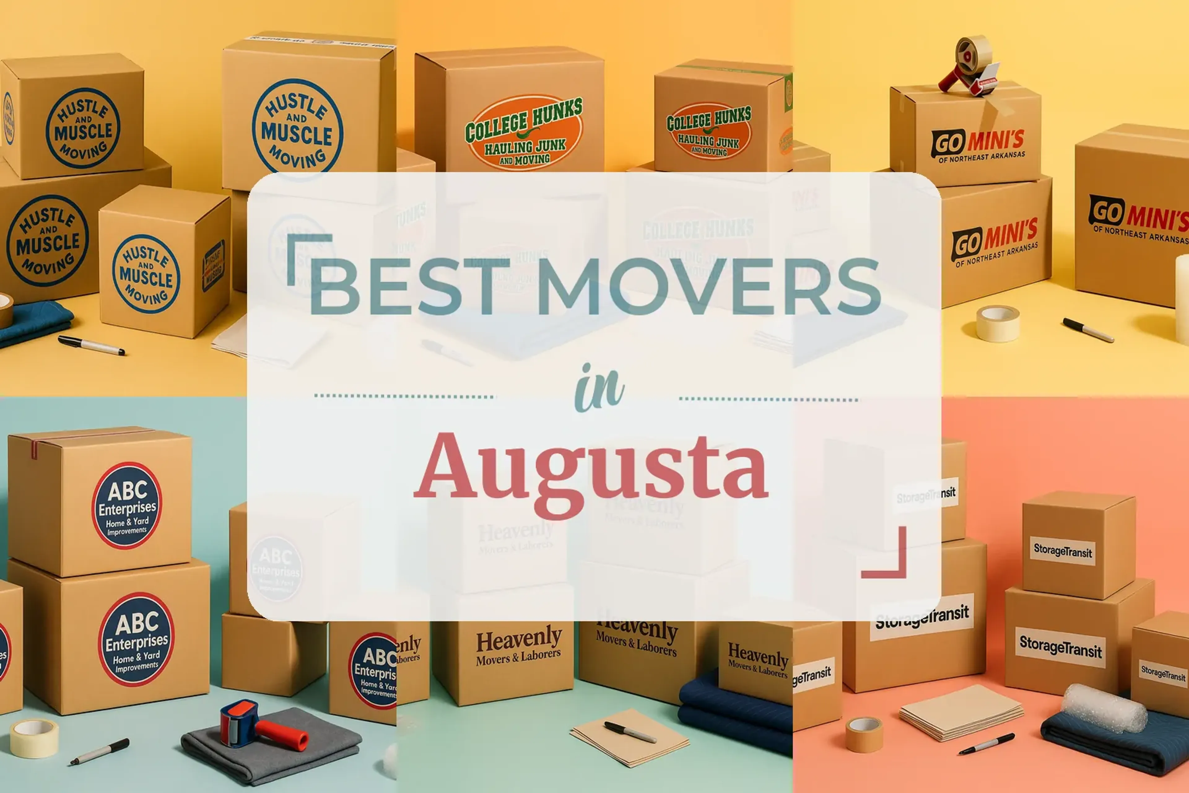 Side-by-side comparison of Augusta moving companies