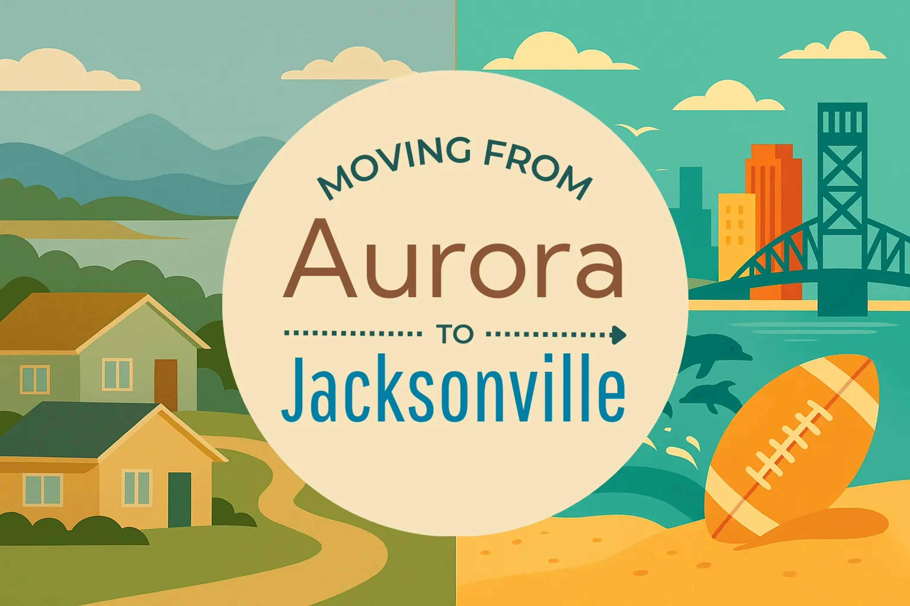 Side-by-side comparison of Aurora to Jacksonville moving companies