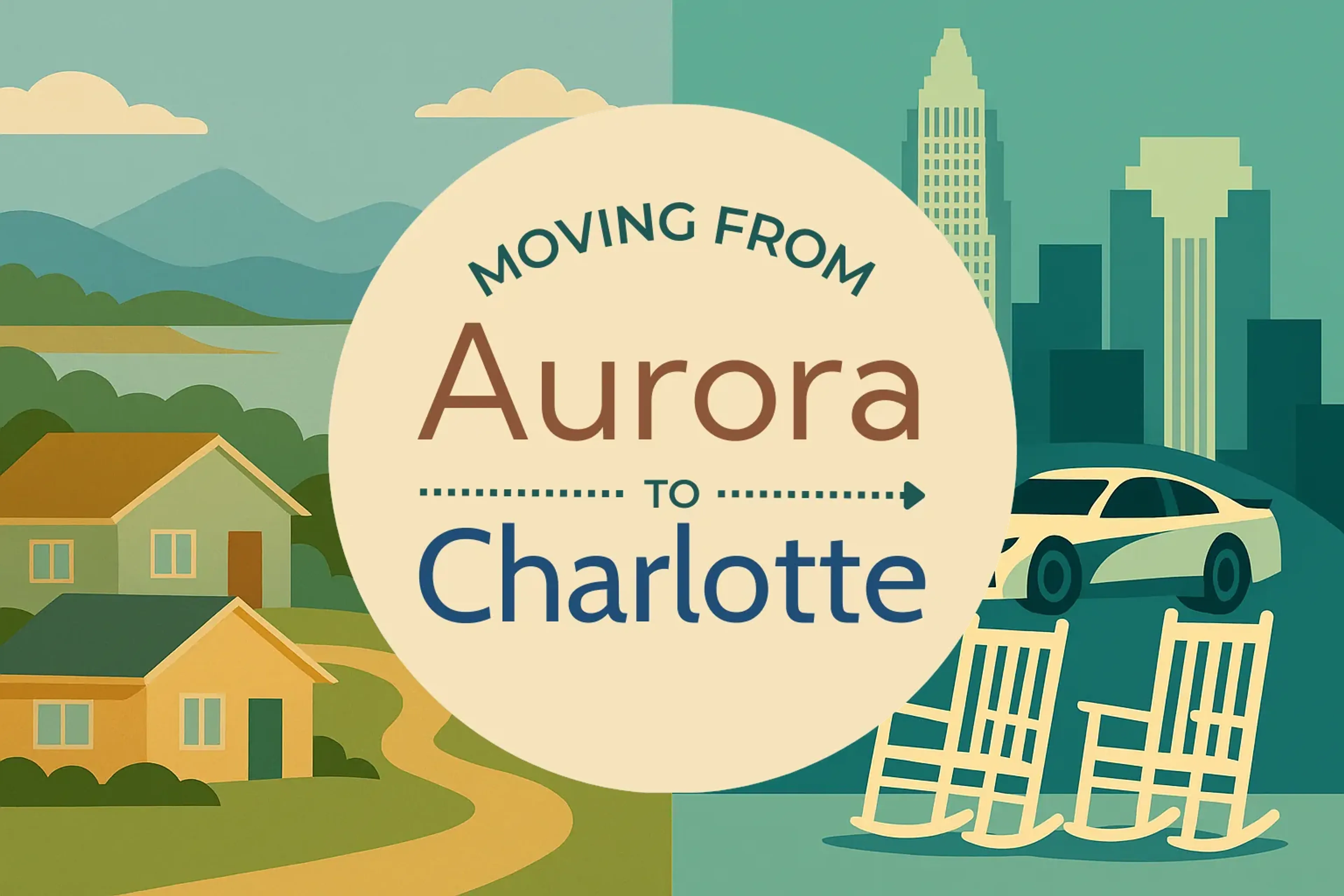 Side-by-side comparison of Aurora to Charlotte moving companies