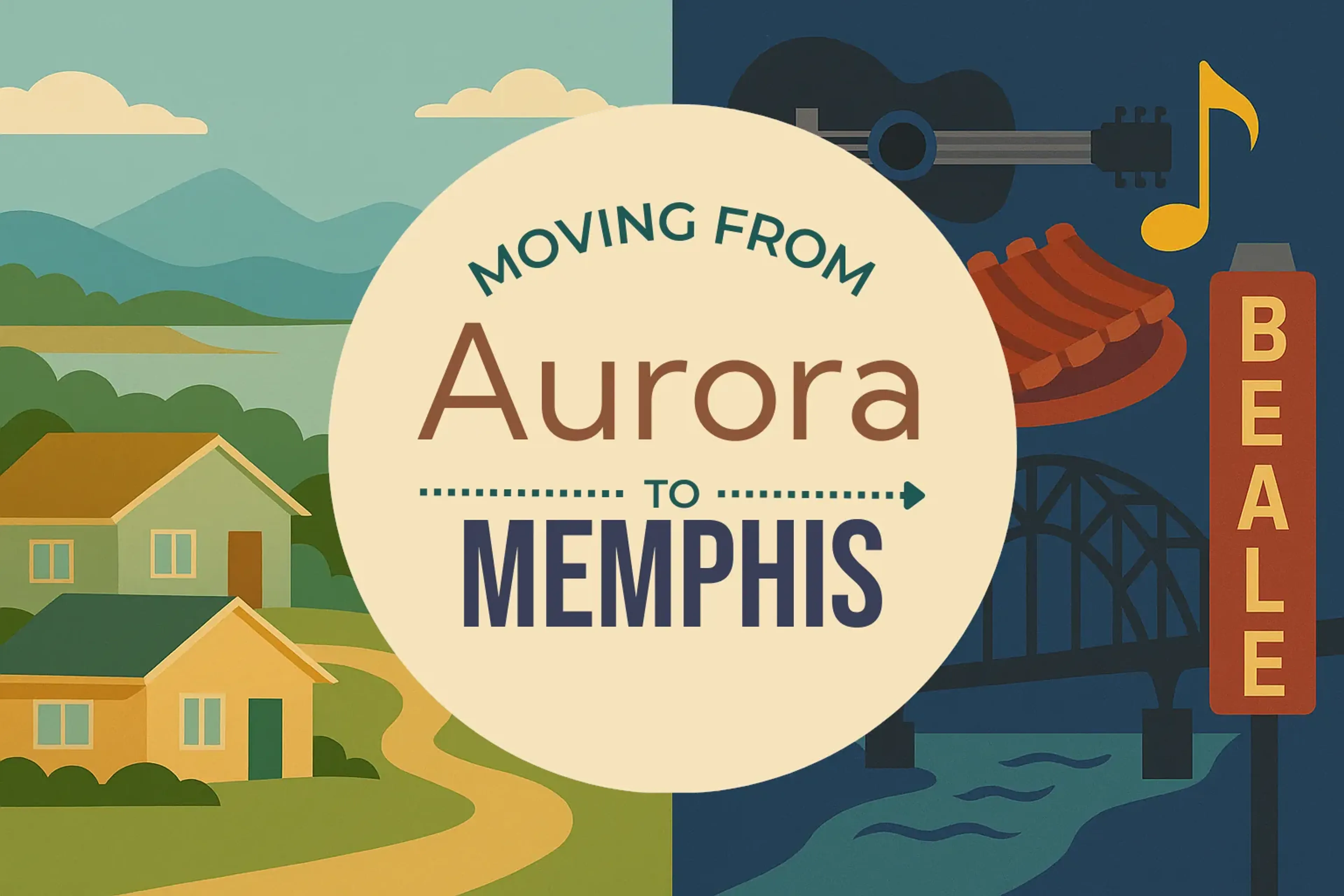 Side-by-side comparison of Aurora to Memphis moving companies
