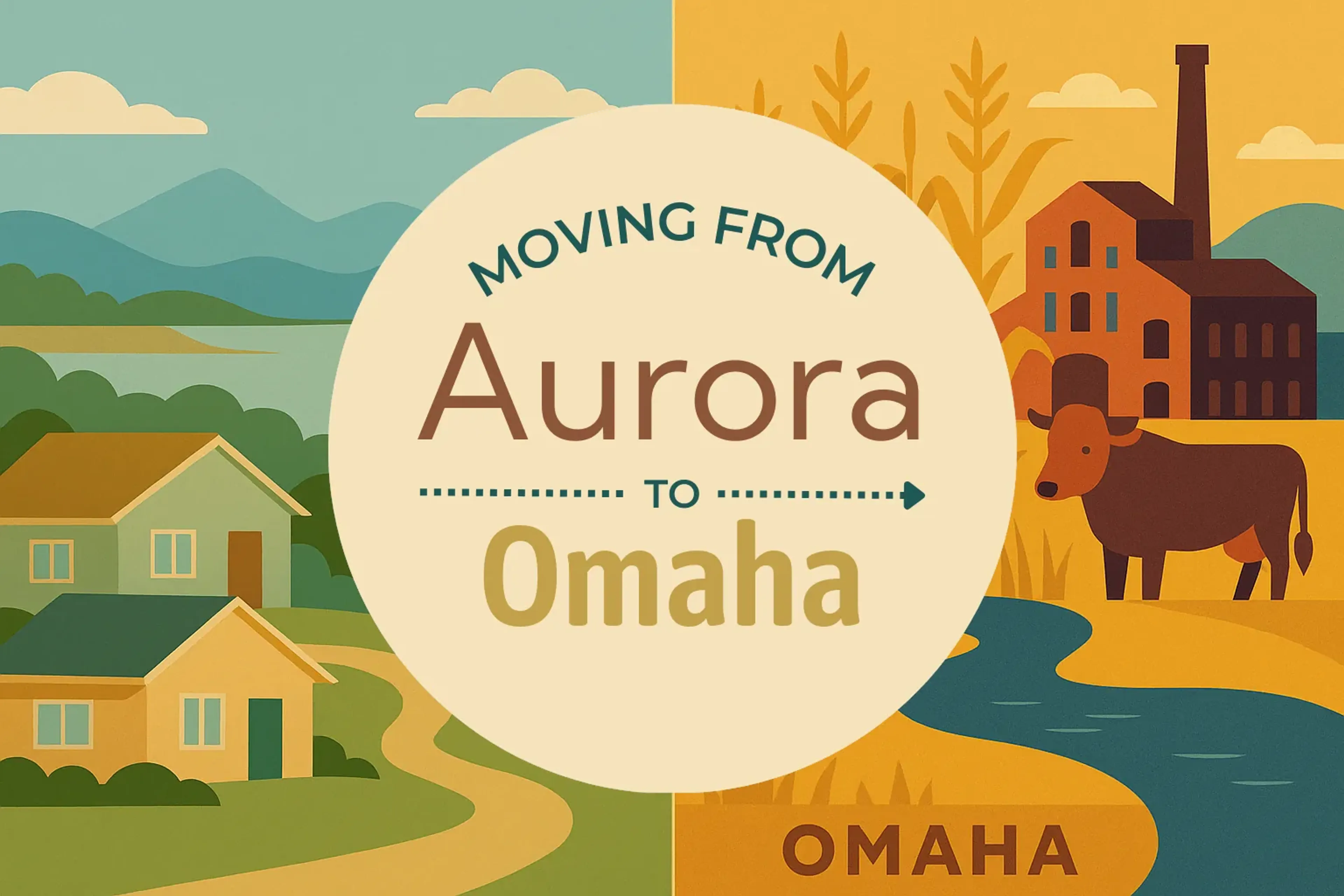 Side-by-side comparison of Aurora to Omaha moving companies