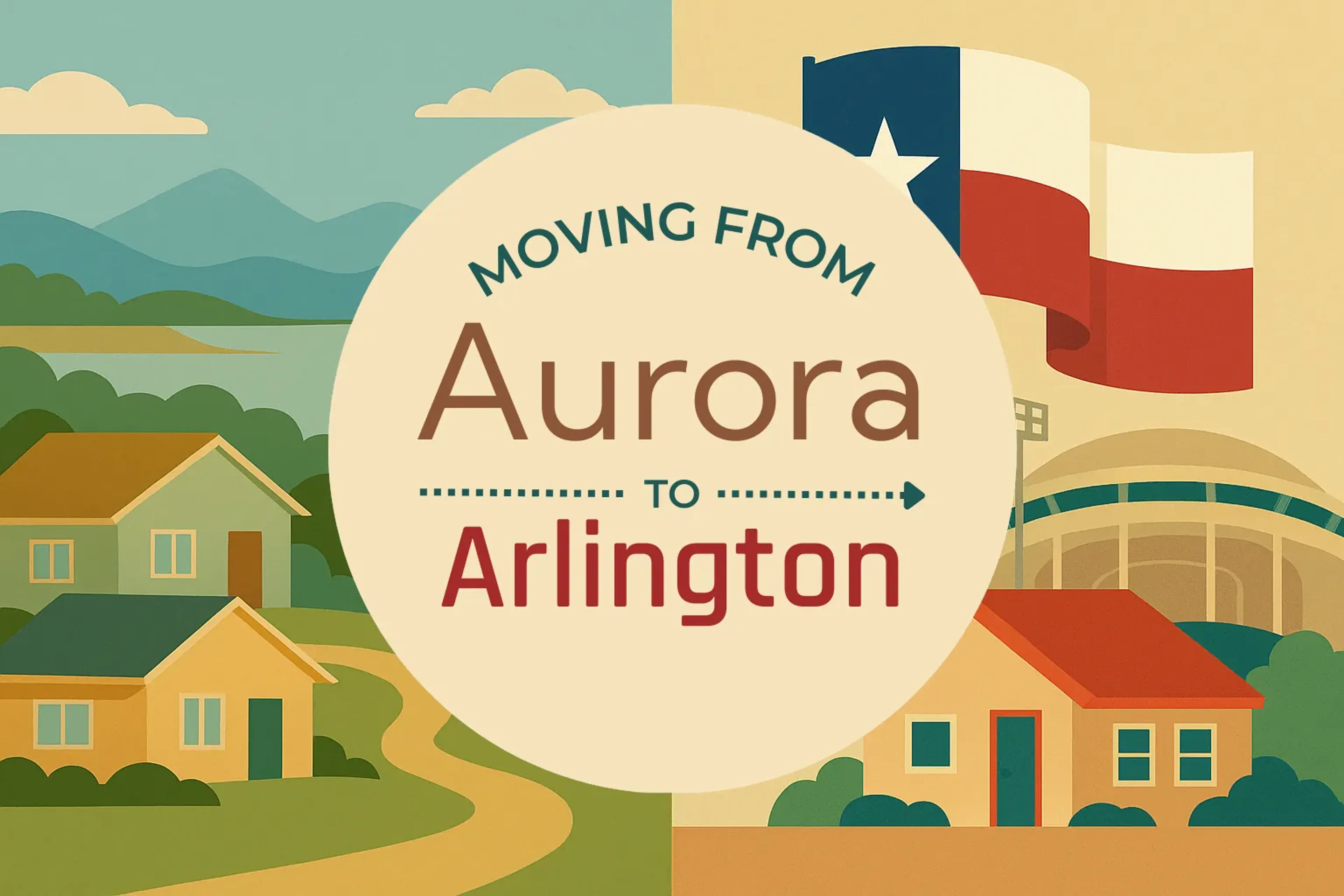 Side-by-side comparison of Aurora to Arlington moving companies