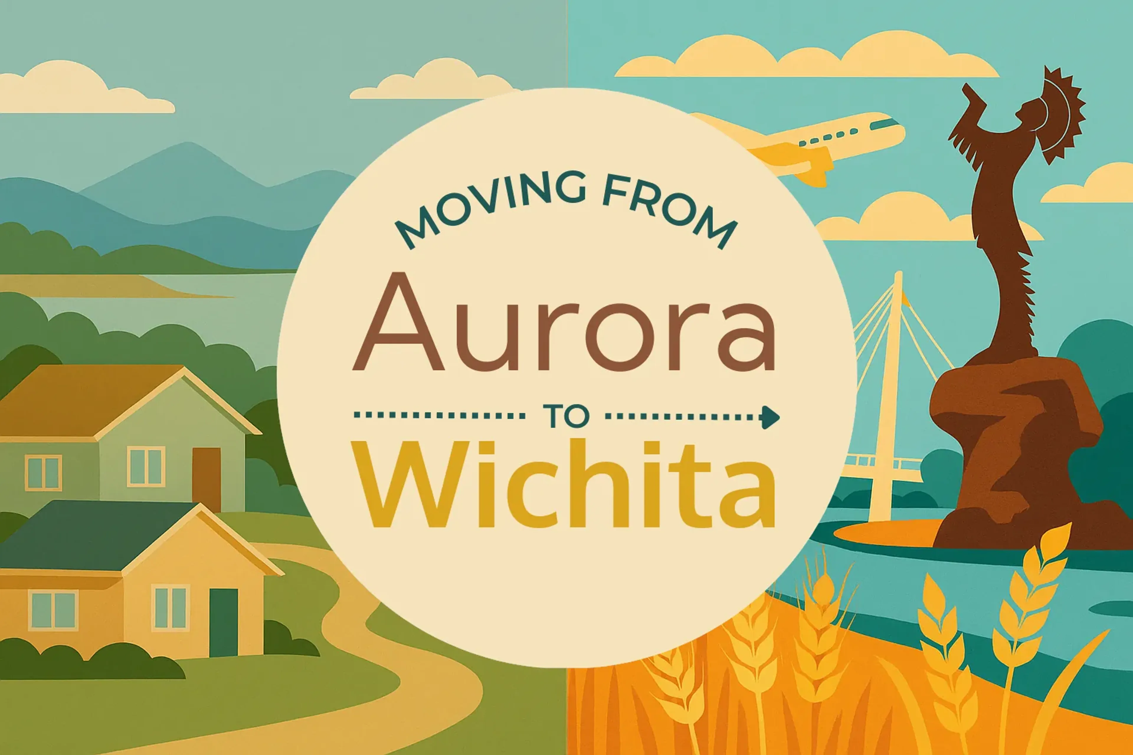 Side-by-side comparison of Aurora to Wichita moving companies
