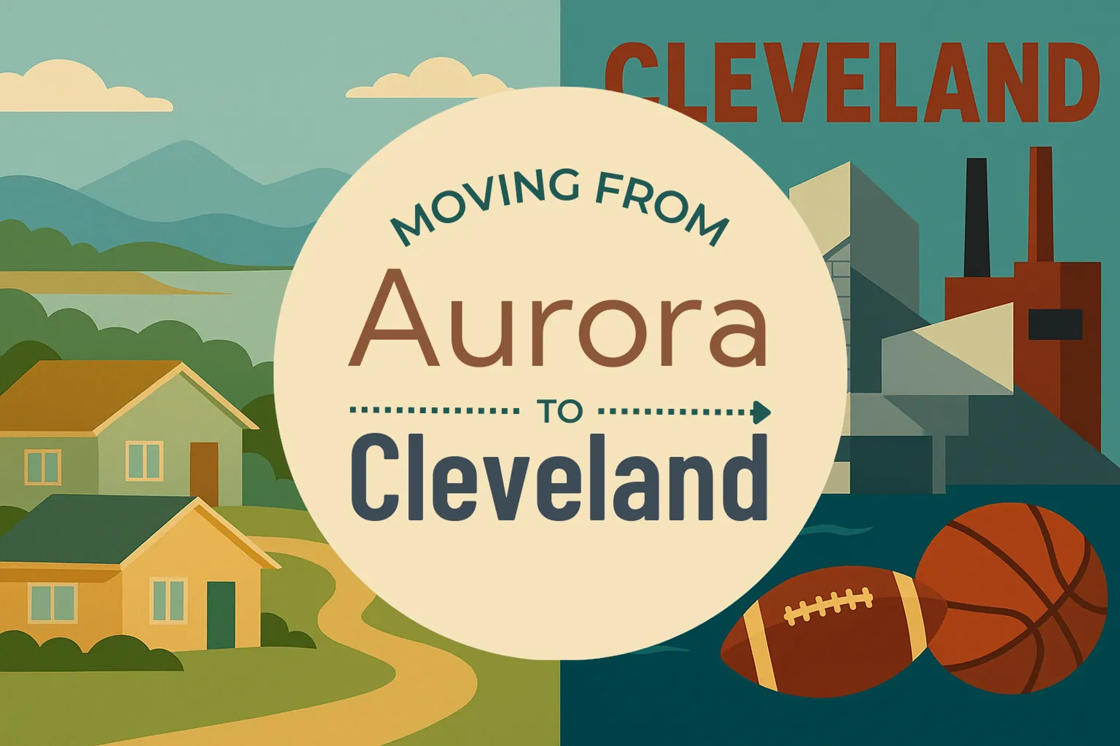 Side-by-side comparison of Aurora to Cleveland moving companies