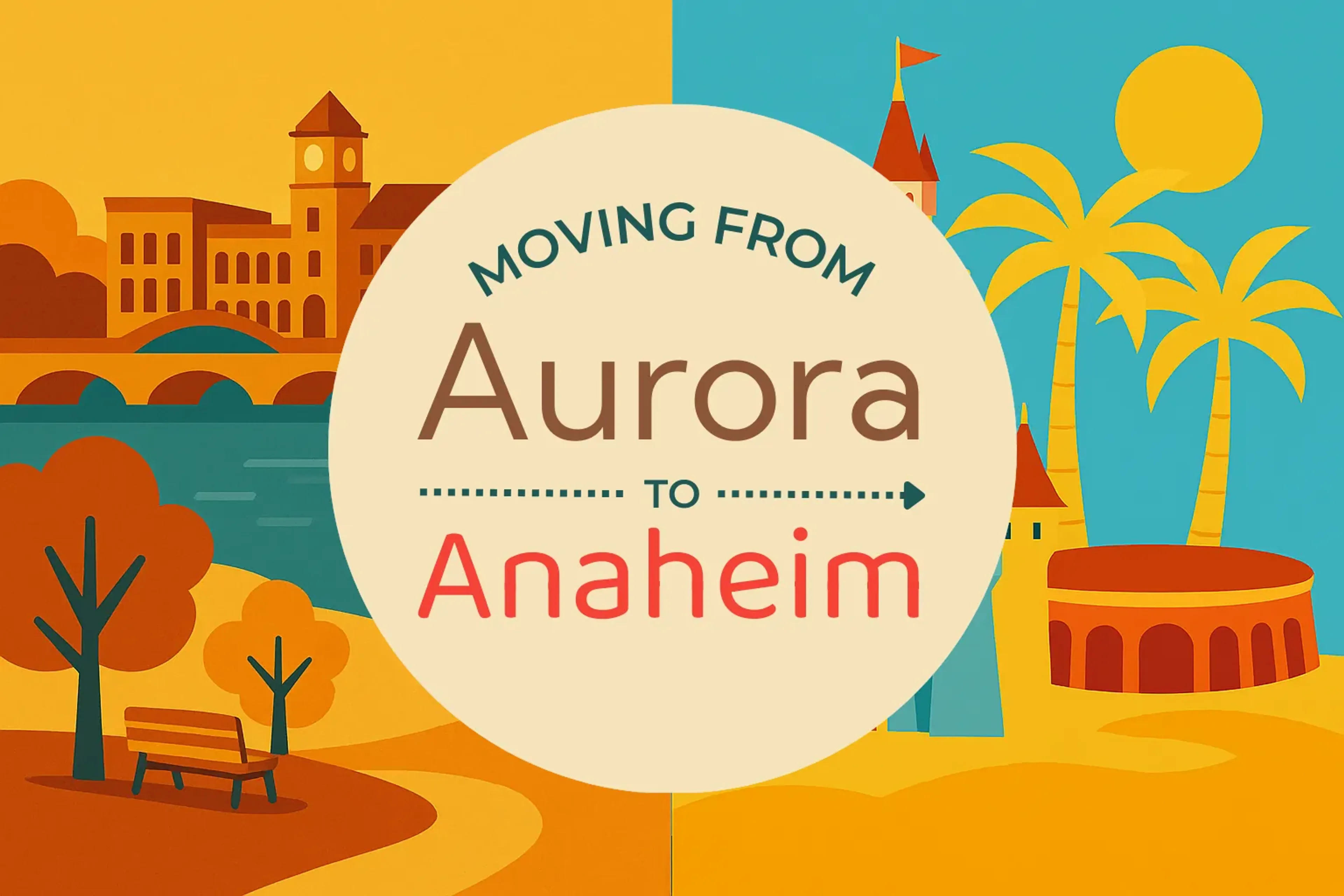 Side-by-side comparison of Aurora to Anaheim moving companies