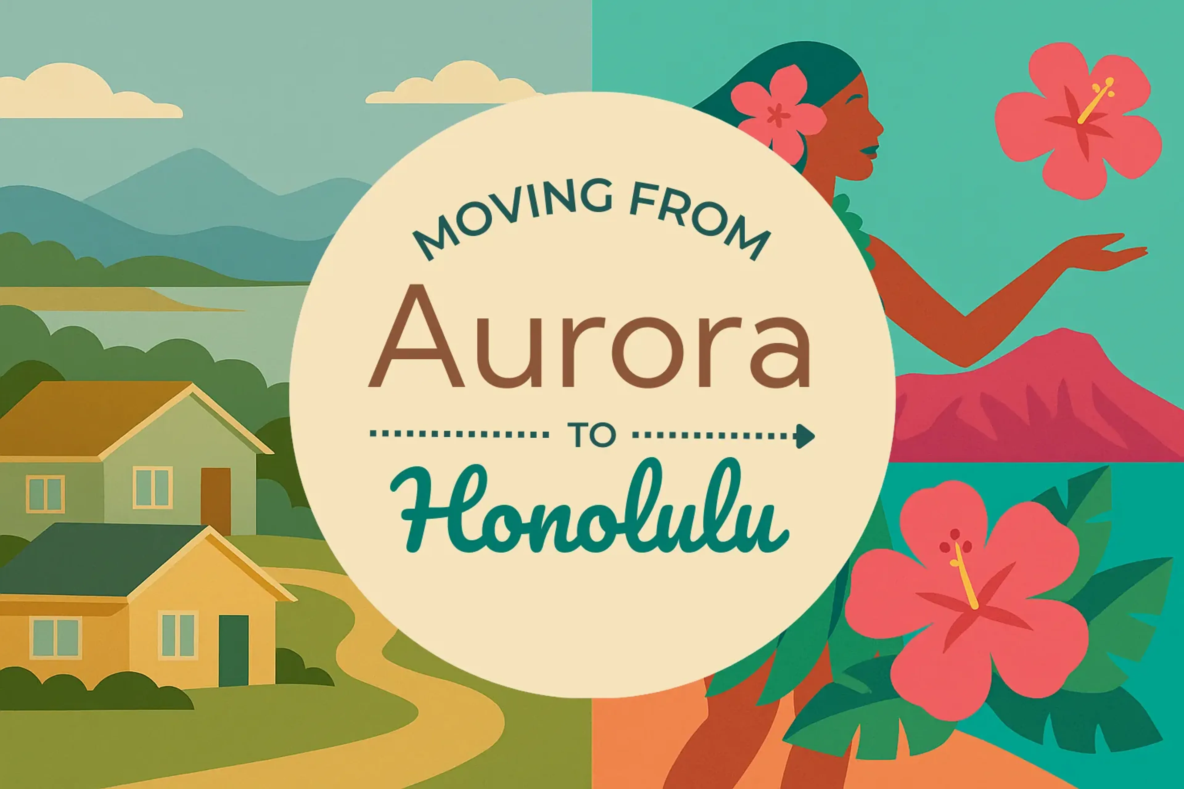Side-by-side comparison of Aurora to Honolulu moving companies