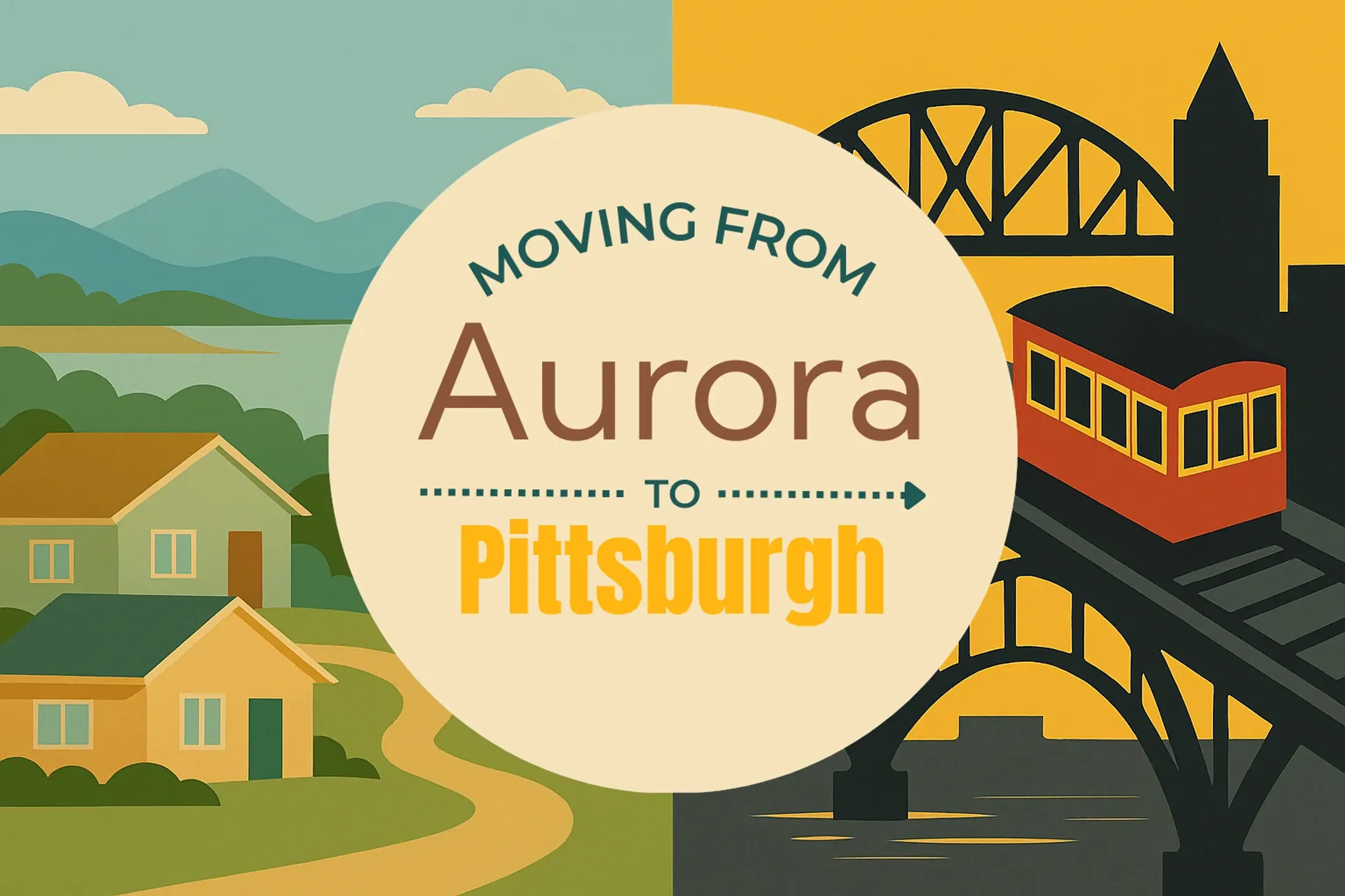 Side-by-side comparison of Aurora to Pittsburgh moving companies
