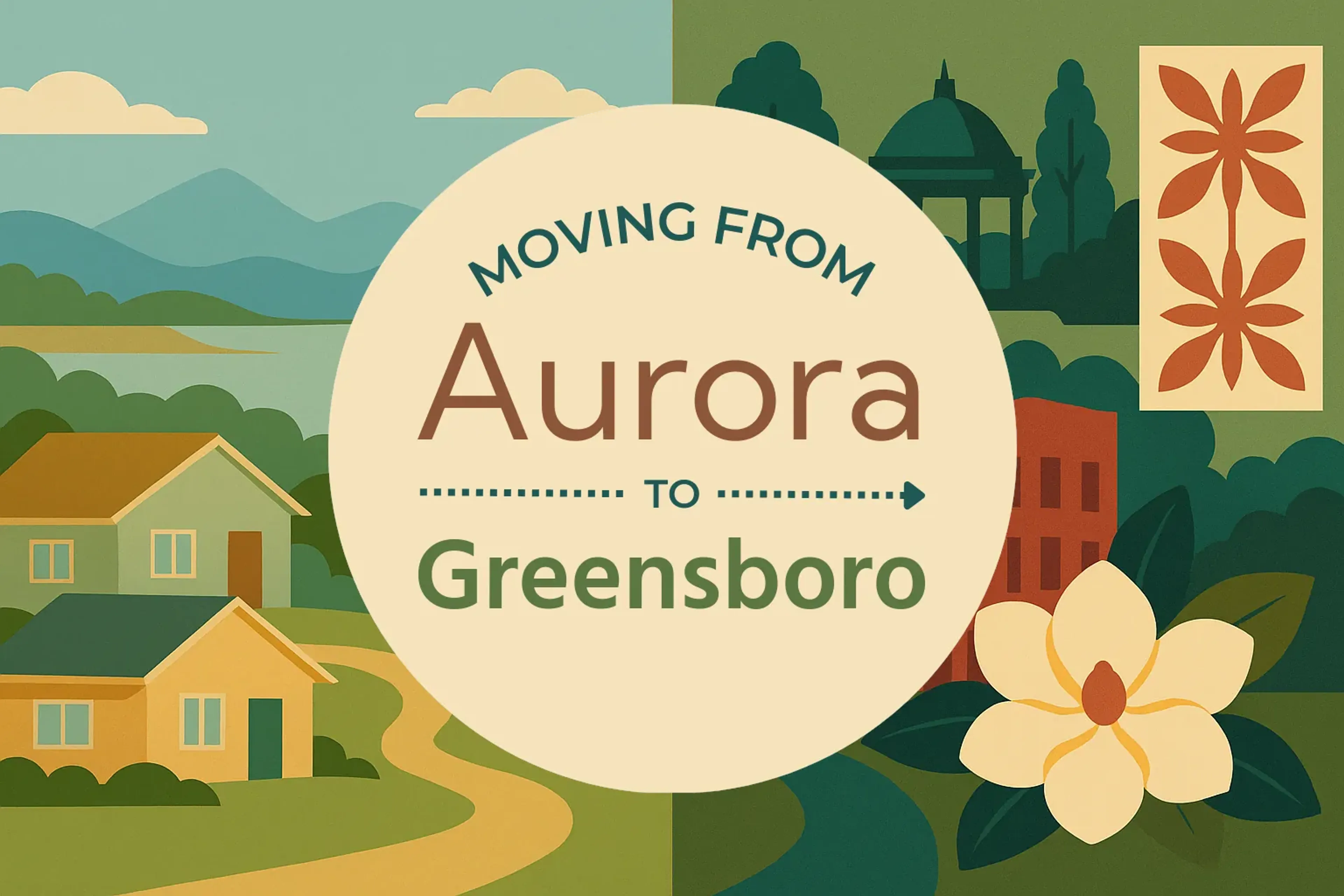 Side-by-side comparison of Aurora to Greensboro moving companies