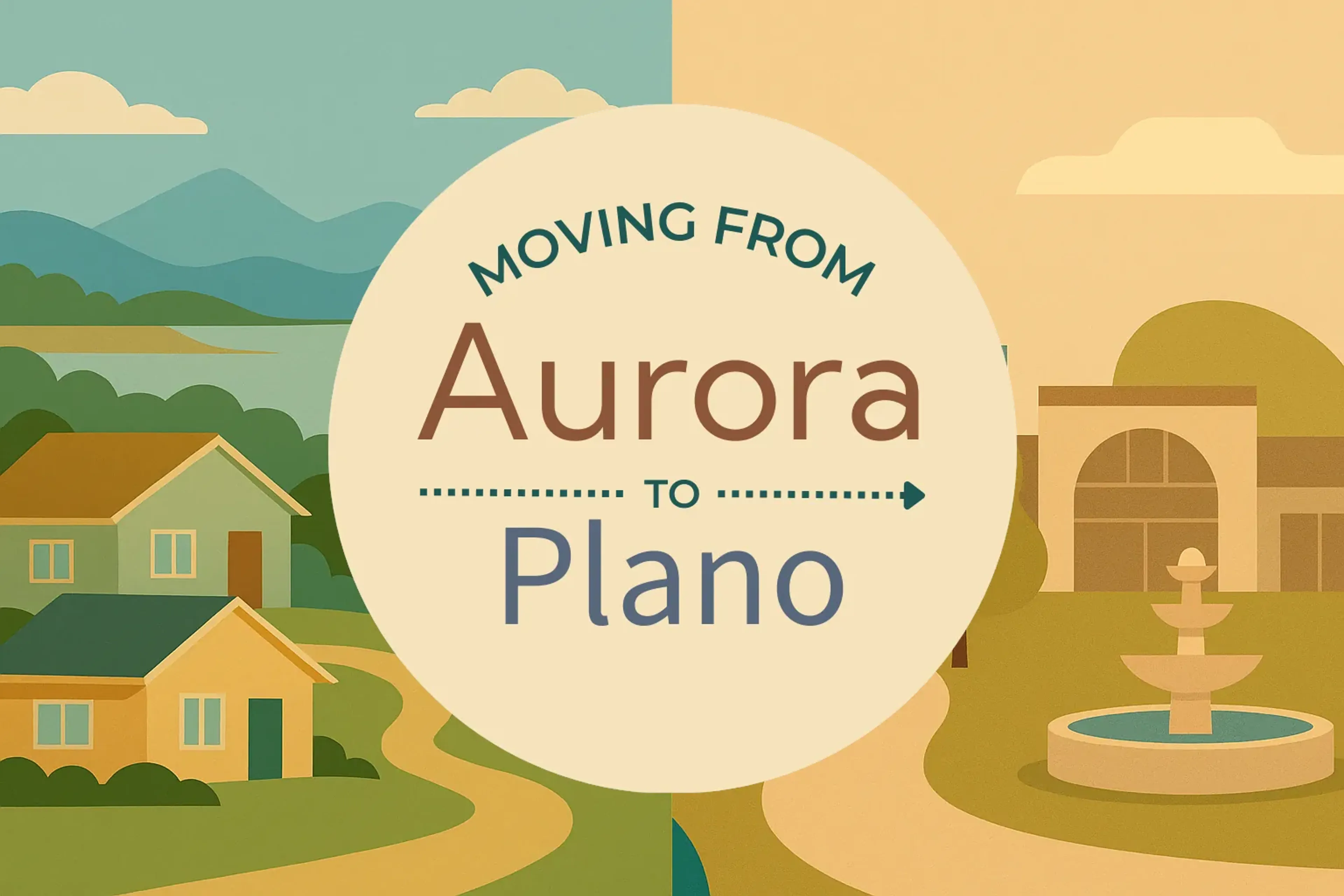 Side-by-side comparison of Aurora to Plano moving companies