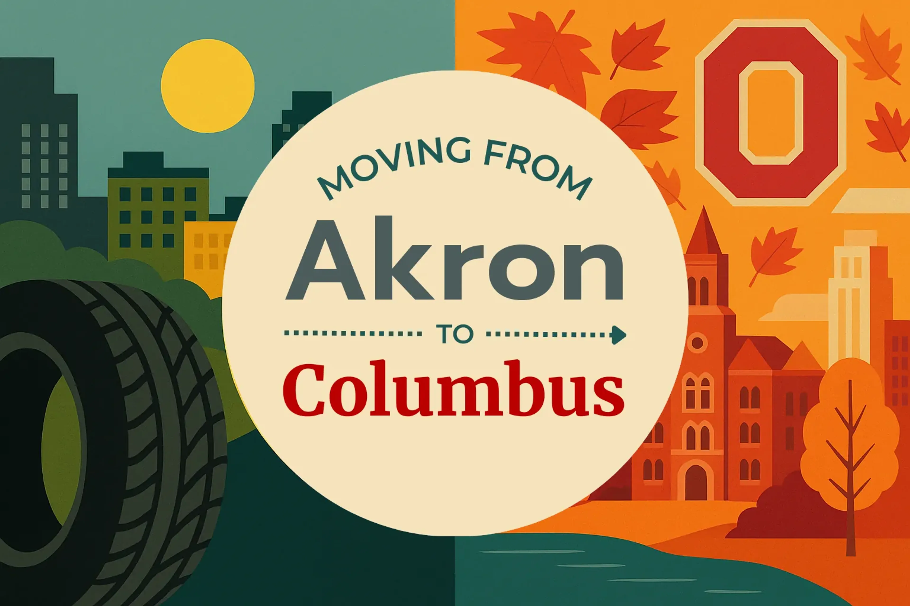 Side-by-side comparison of Akron to Columbus moving companies