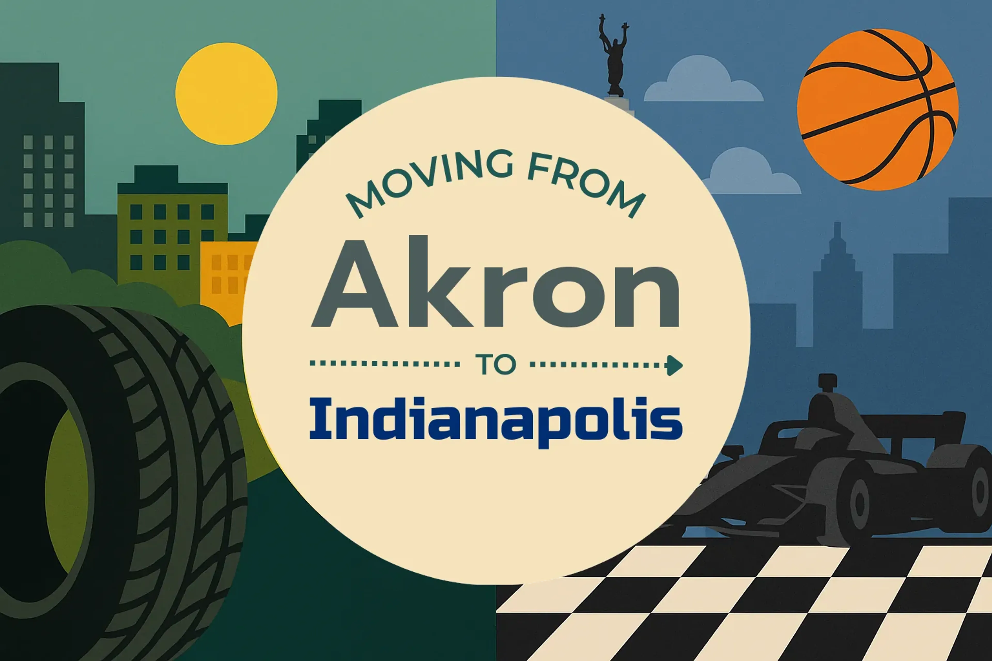 Side-by-side comparison of Akron to Indianapolis moving companies