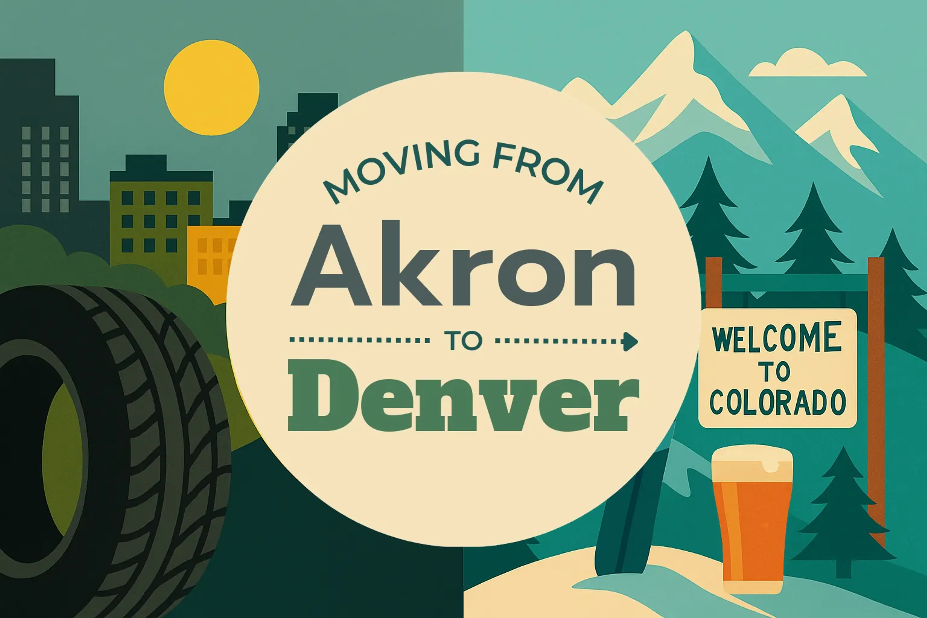 Side-by-side comparison of Akron to Denver moving companies