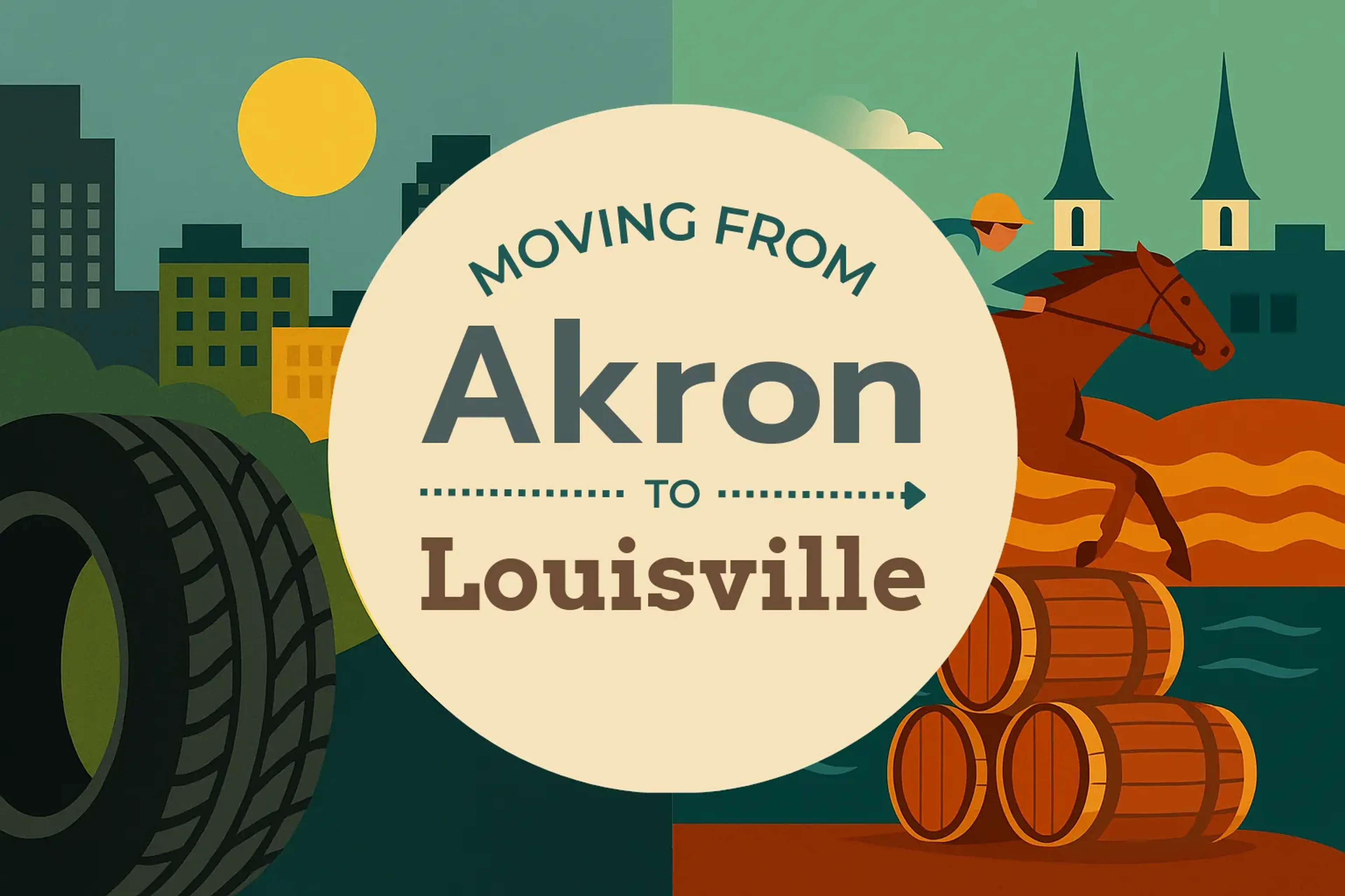 Side-by-side comparison of Akron to Louisville moving companies