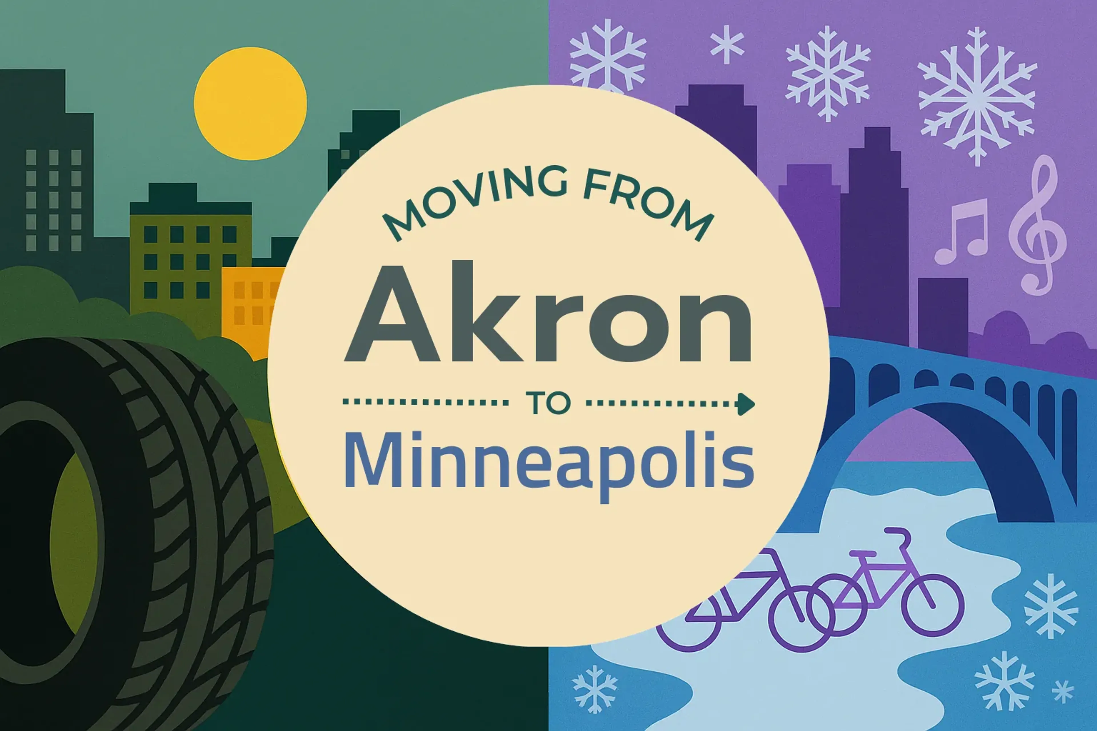 Side-by-side comparison of Akron to Minneapolis moving companies
