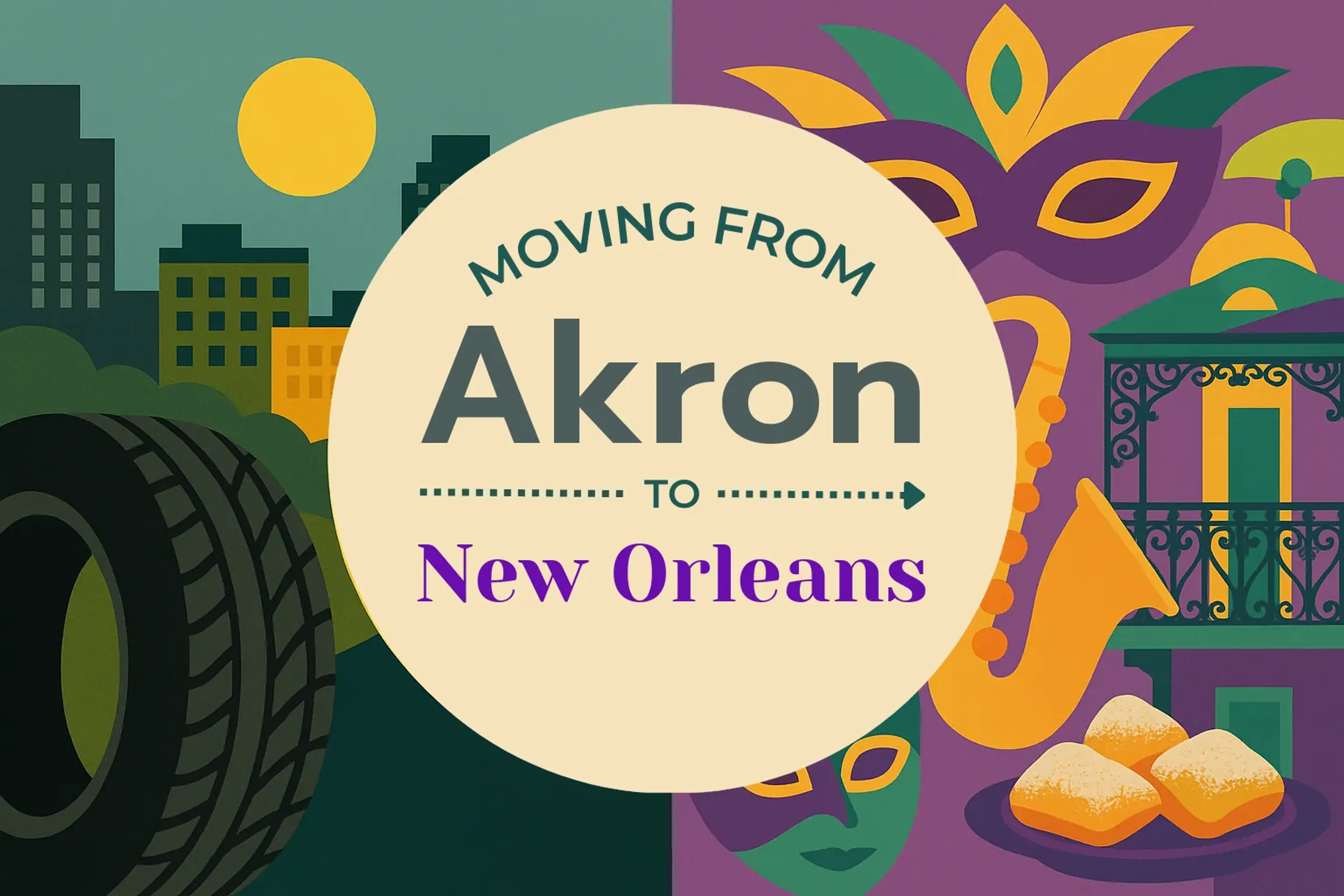 Side-by-side comparison of Akron to New Orleans moving companies