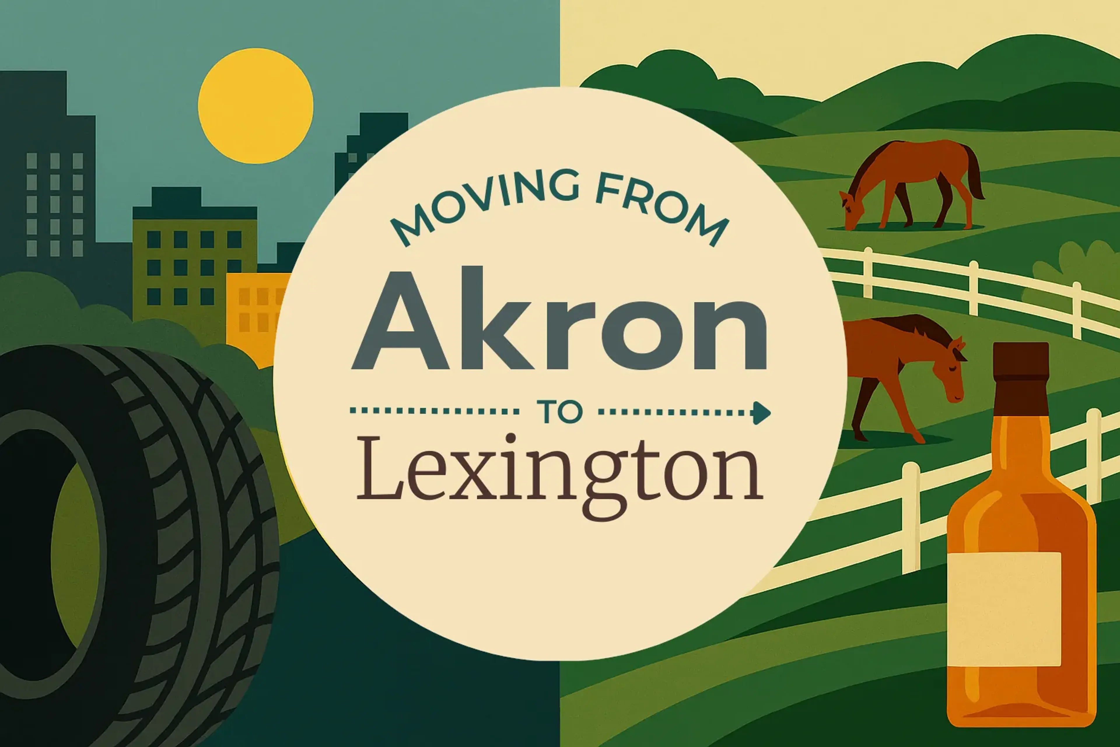 Side-by-side comparison of Akron to Lexington moving companies