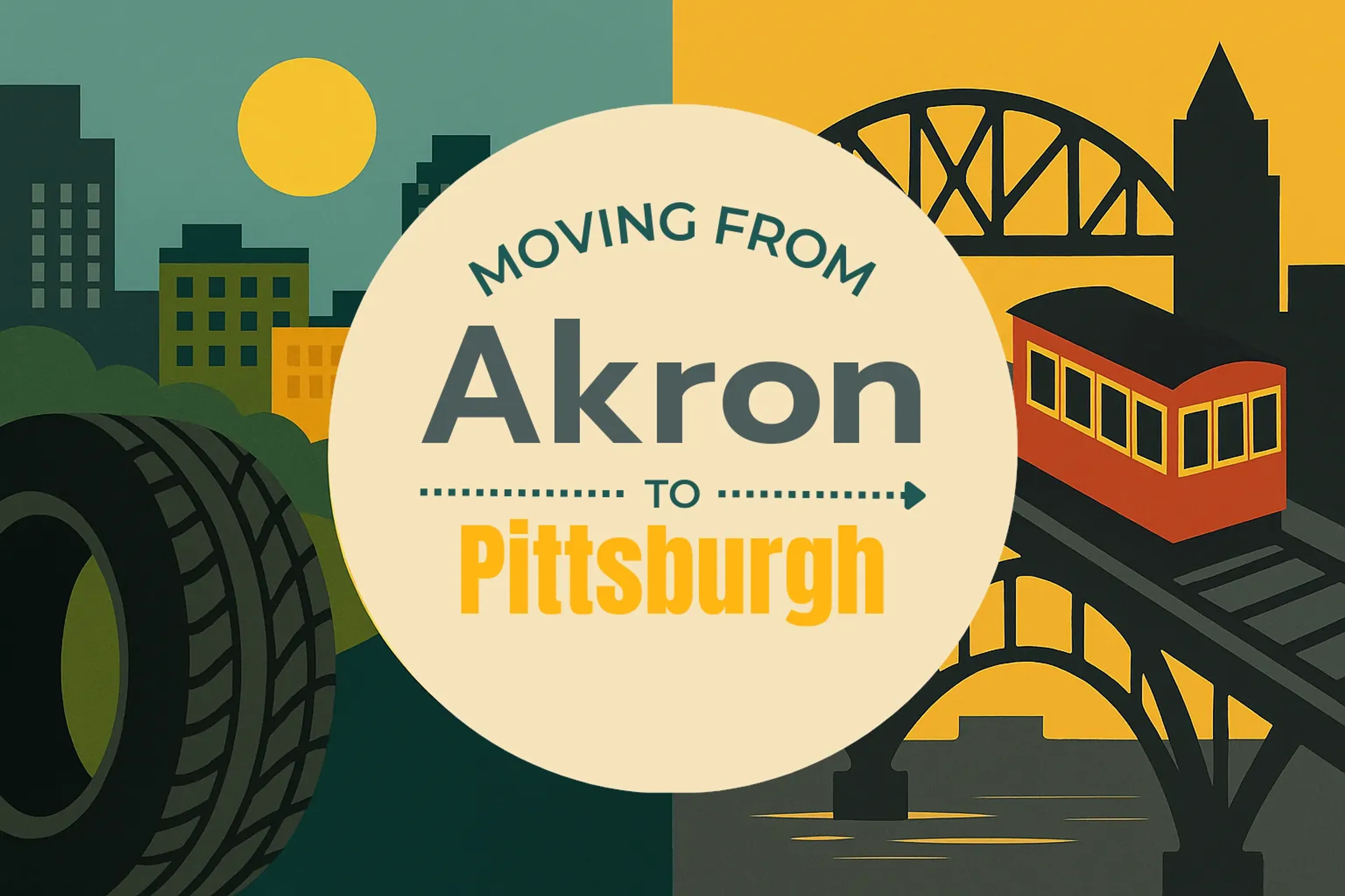 Side-by-side comparison of Akron to Pittsburgh moving companies