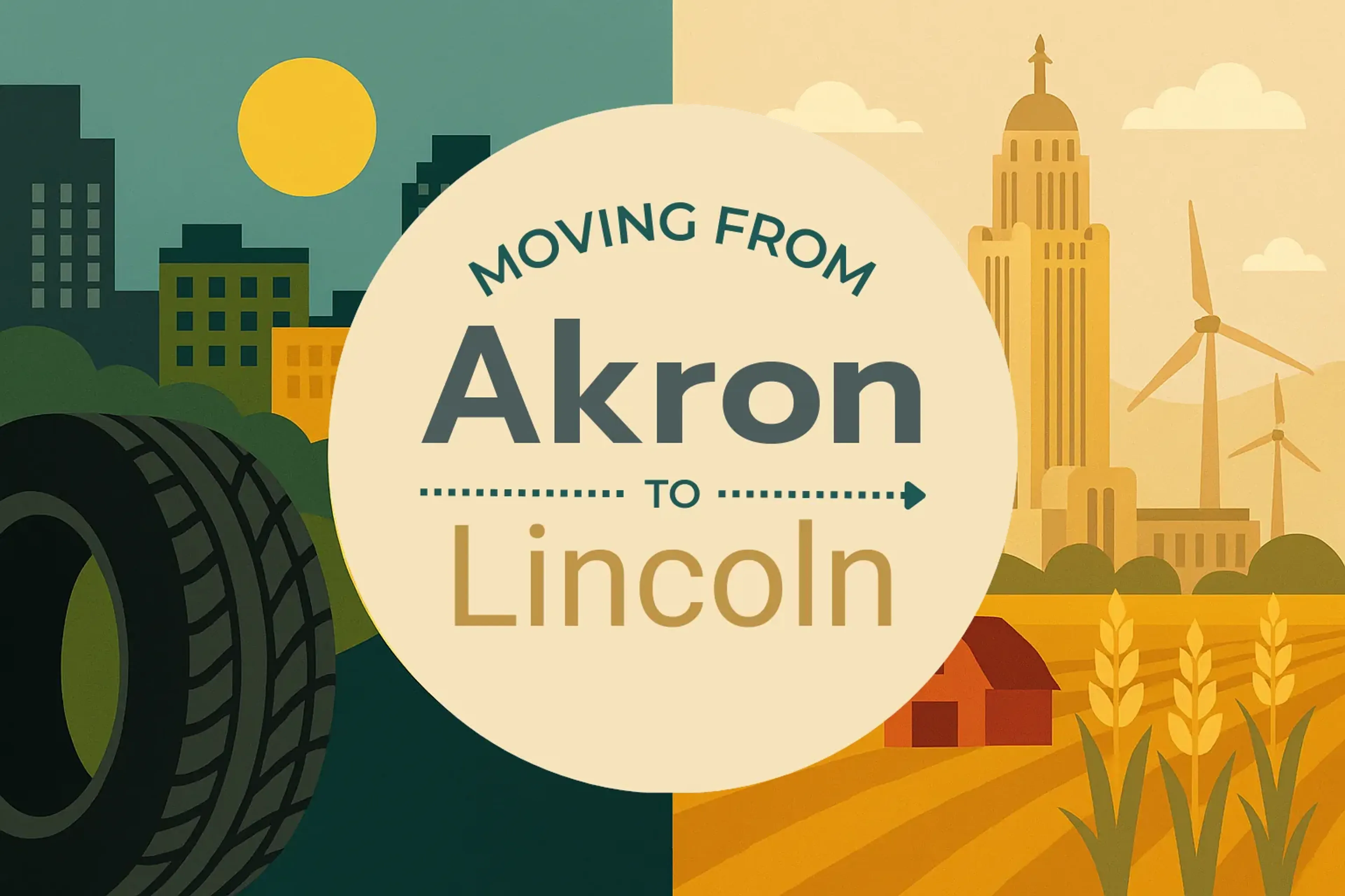 Side-by-side comparison of Akron to Lincoln moving companies