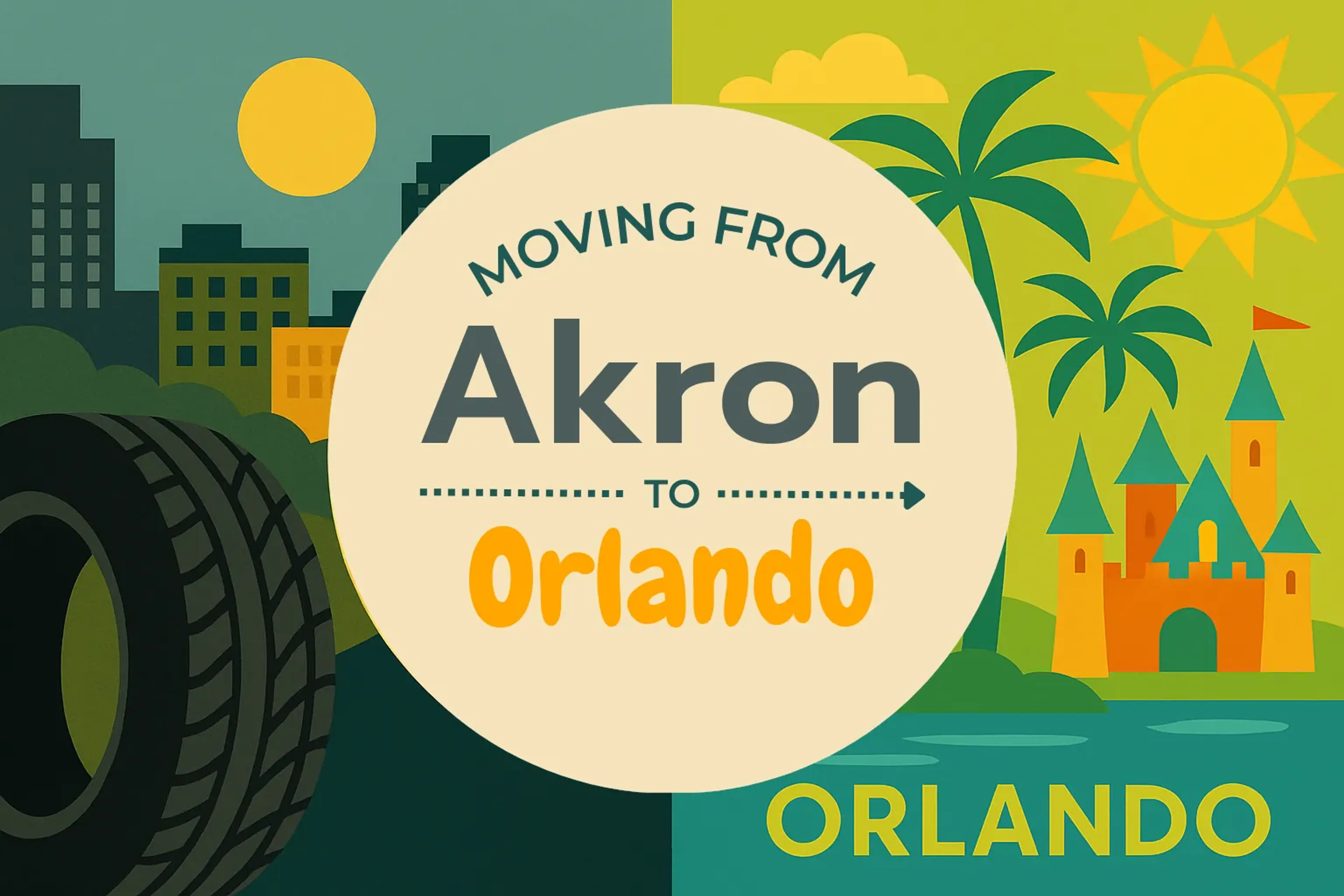 Side-by-side comparison of Akron to Orlando moving companies