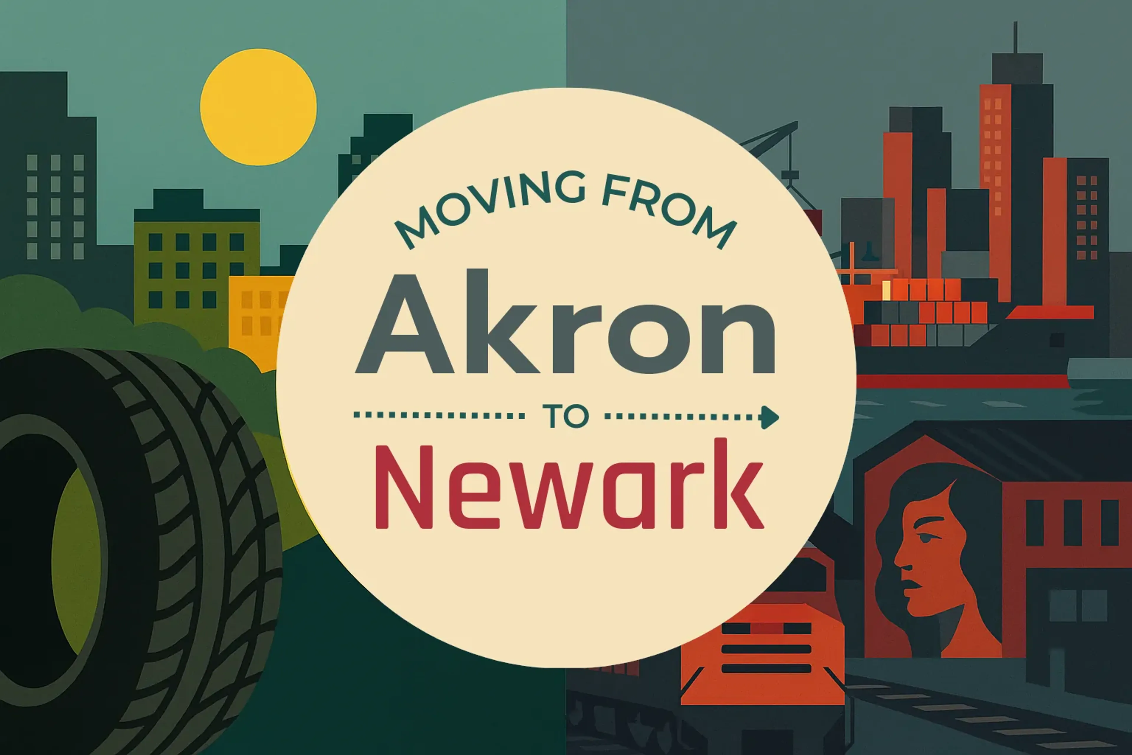 Side-by-side comparison of Akron to Newark moving companies