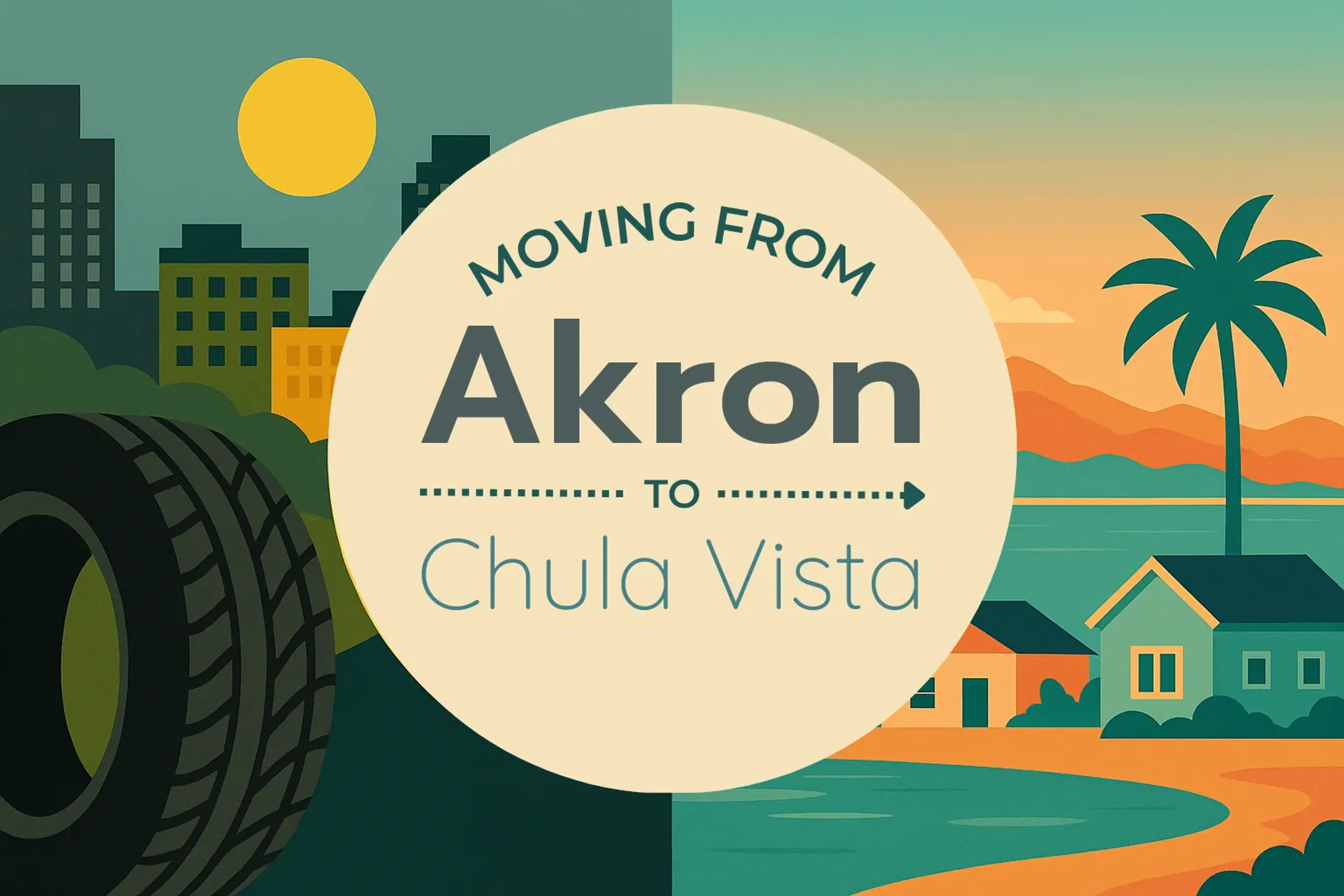Side-by-side comparison of Akron to Chula Vista moving companies