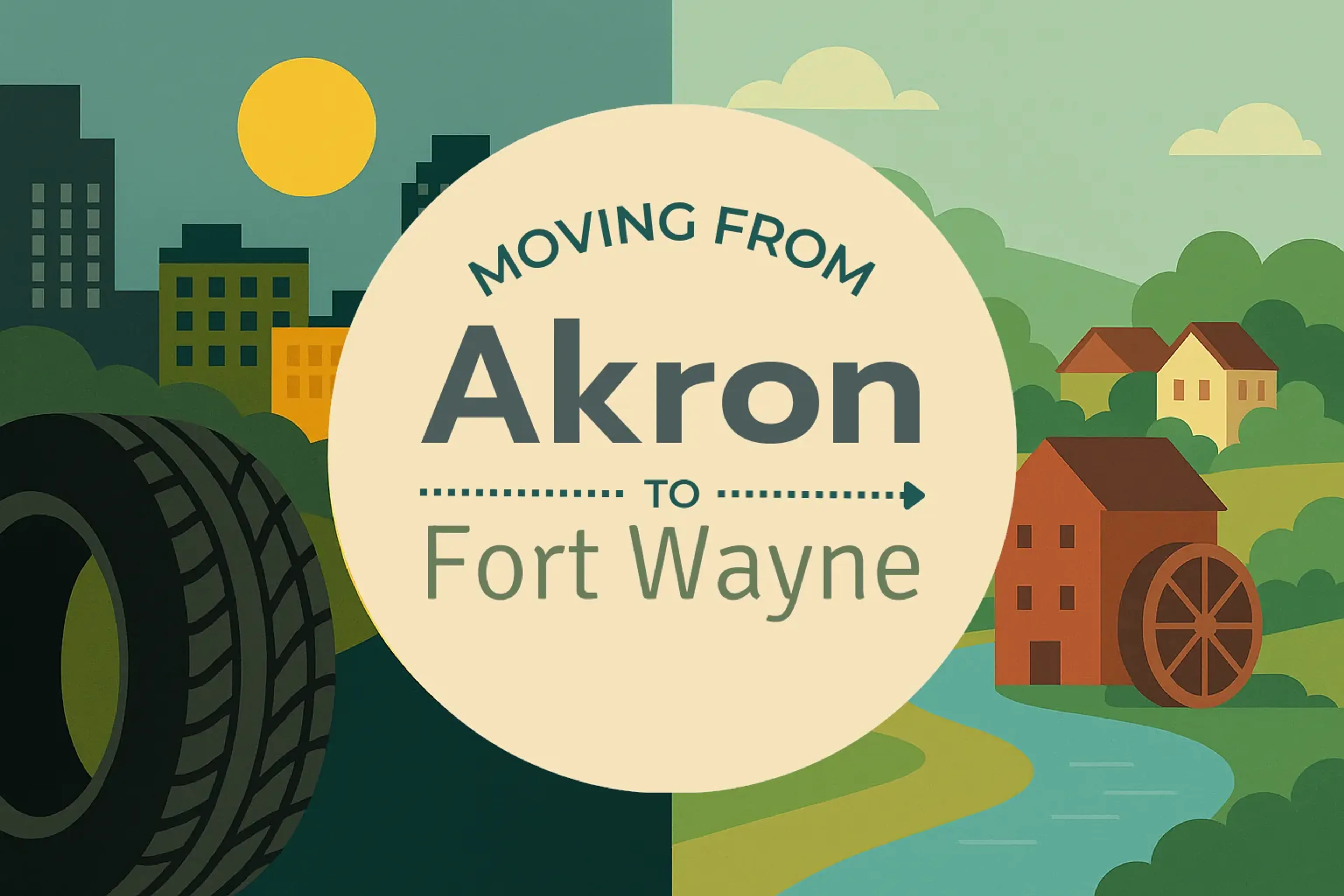 Side-by-side comparison of Akron to Fort Wayne moving companies