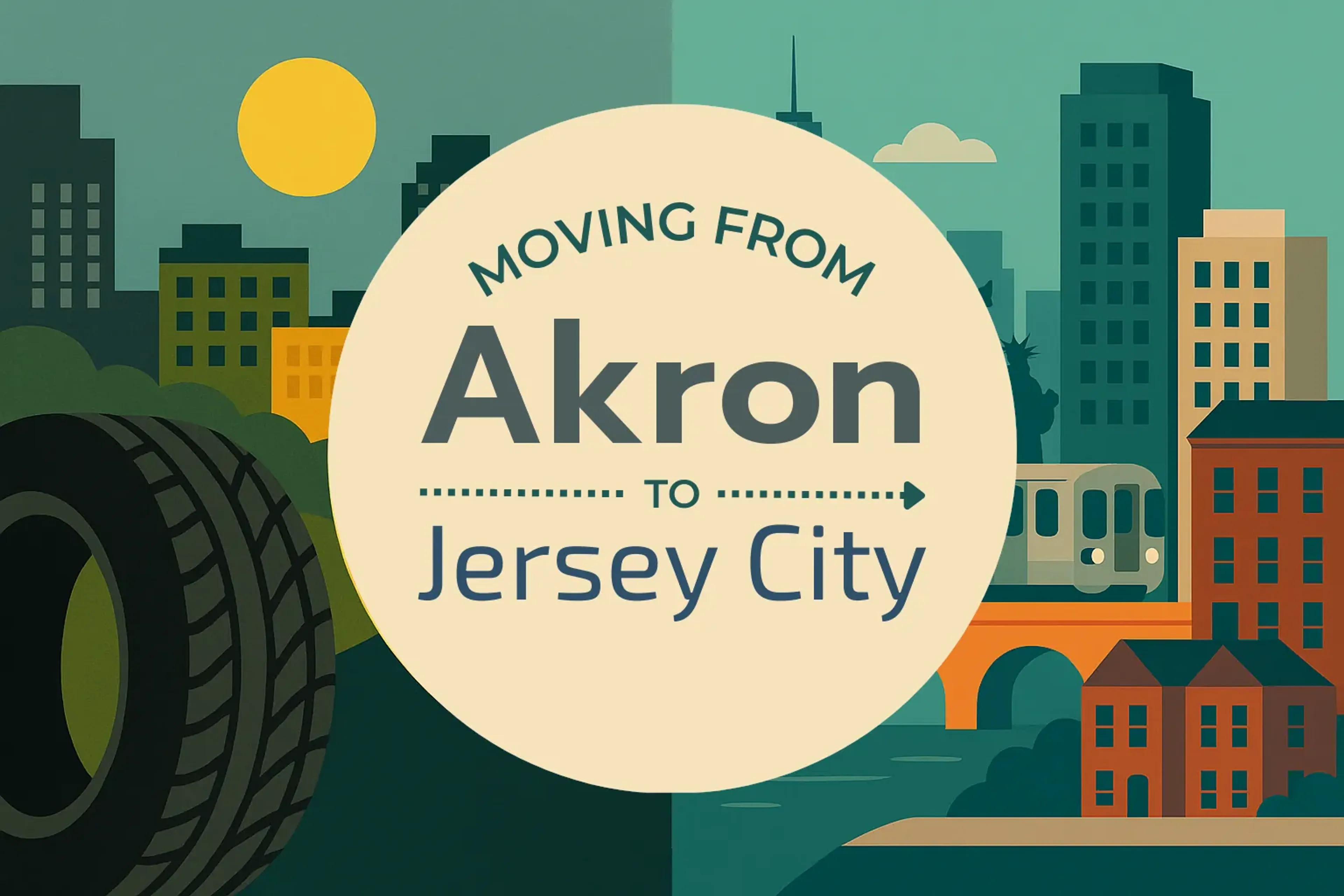 Side-by-side comparison of Akron to Jersey City moving companies