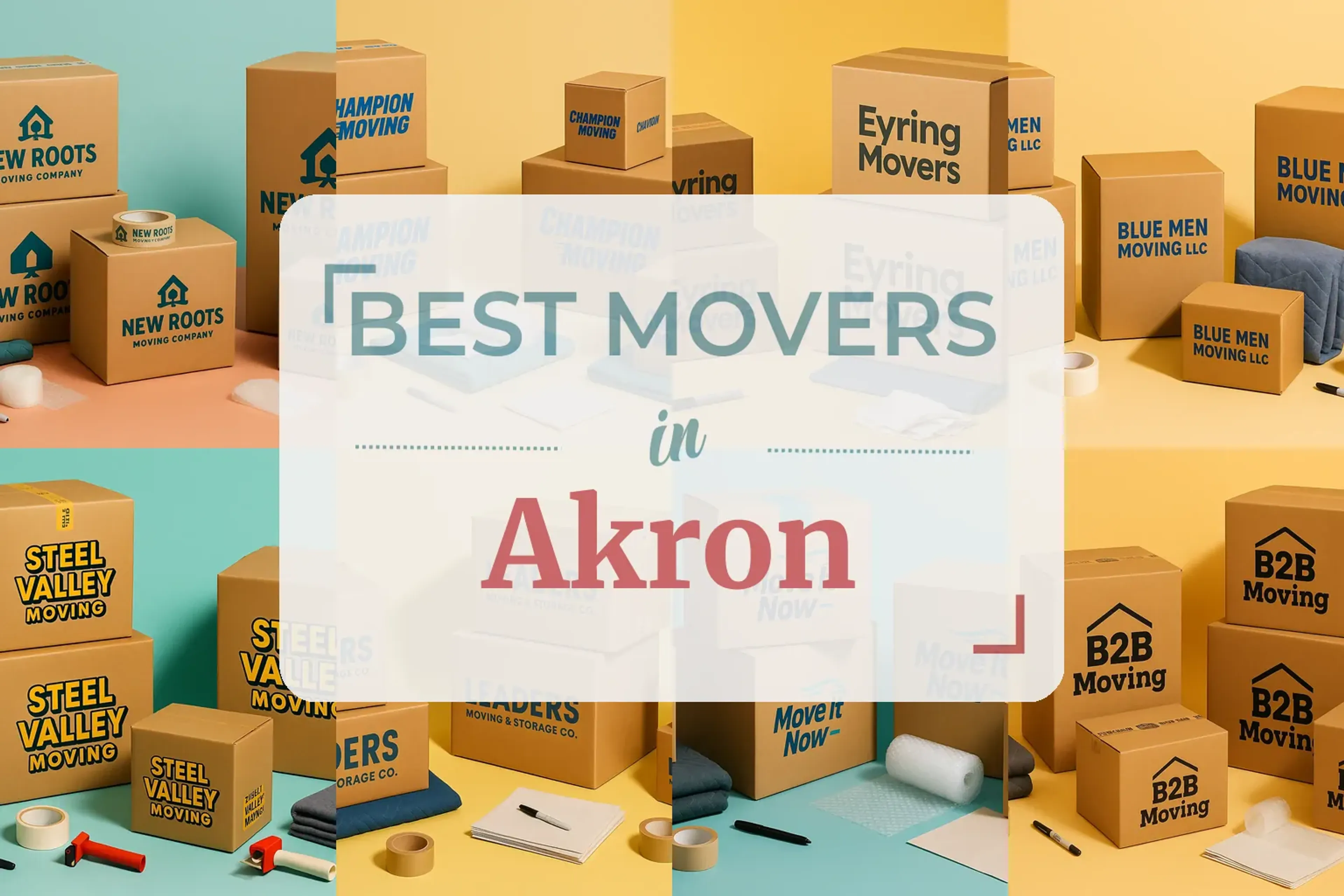 Side-by-side comparison of Akron moving companies