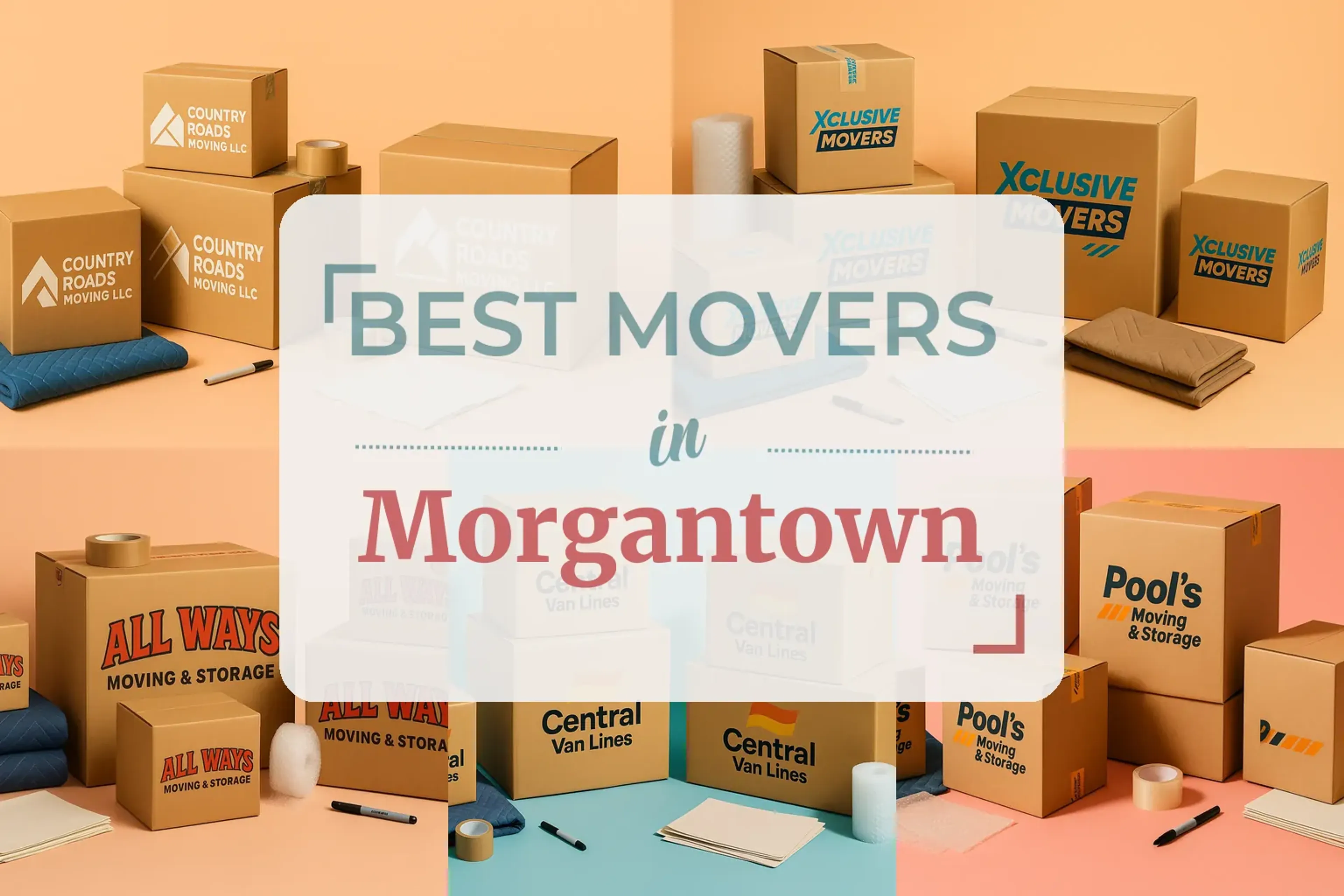 Side-by-side comparison of Morgantown moving companies