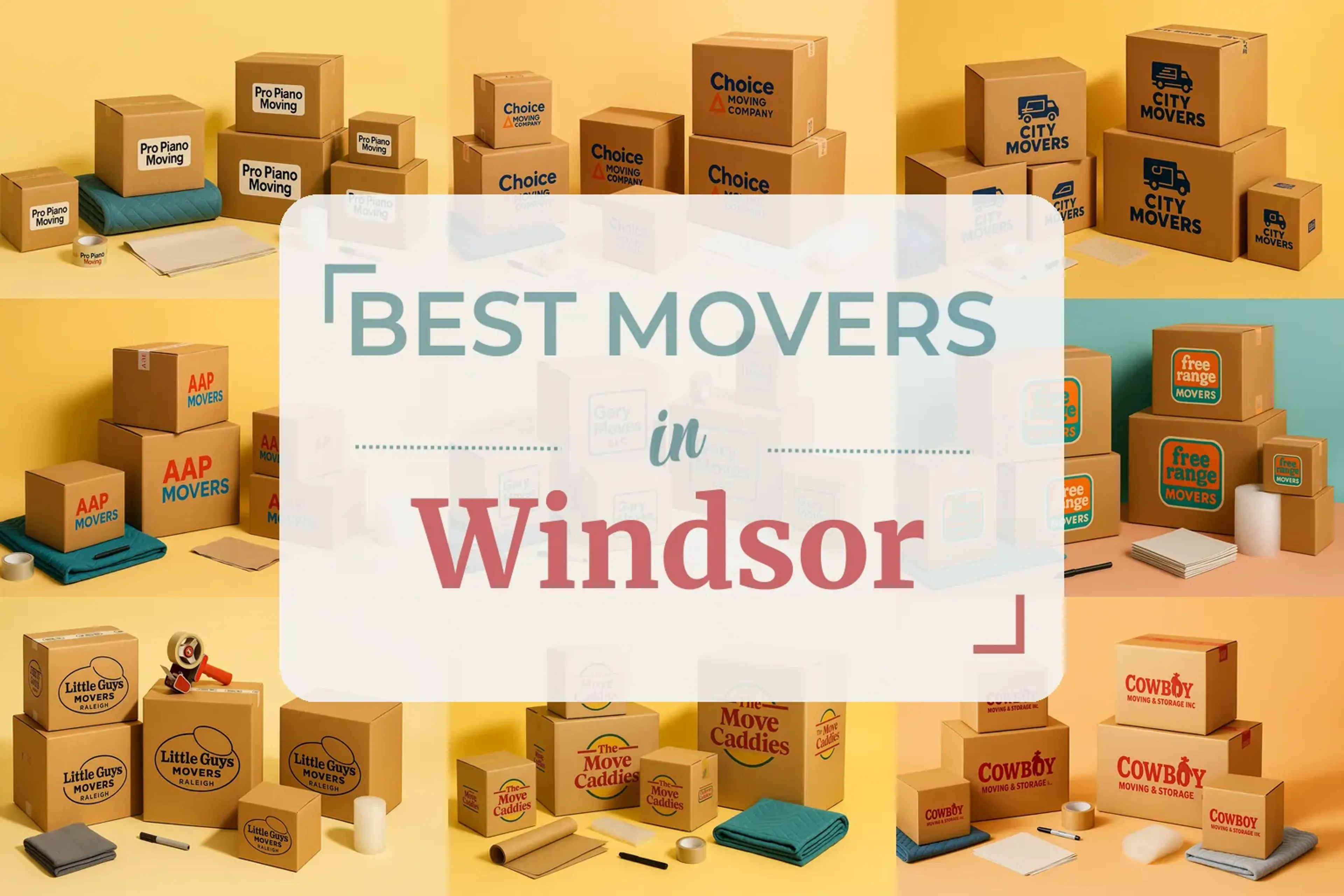 Side-by-side comparison of Windsor moving companies