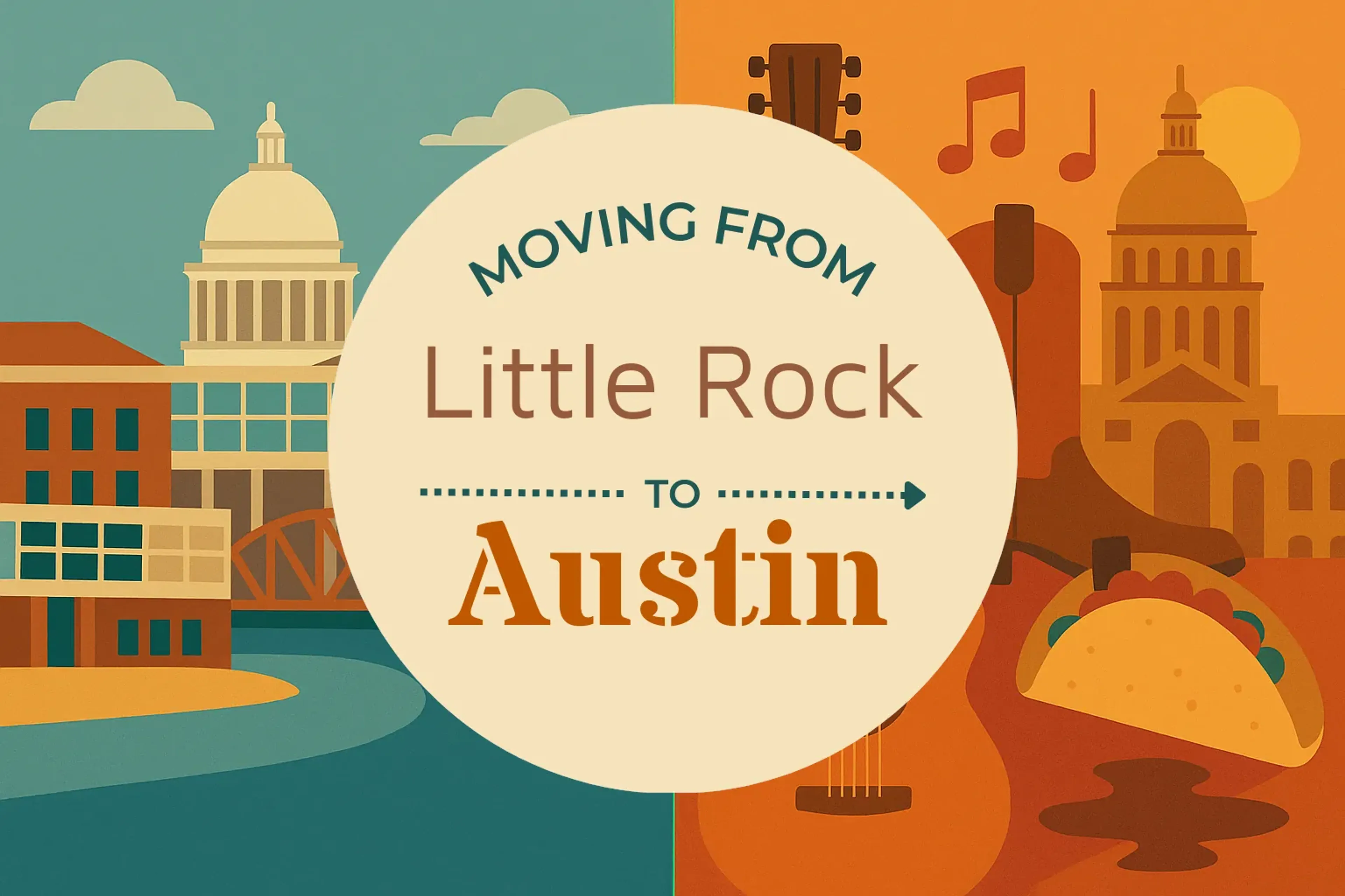 Side-by-side comparison of Little Rock to Austin moving companies
