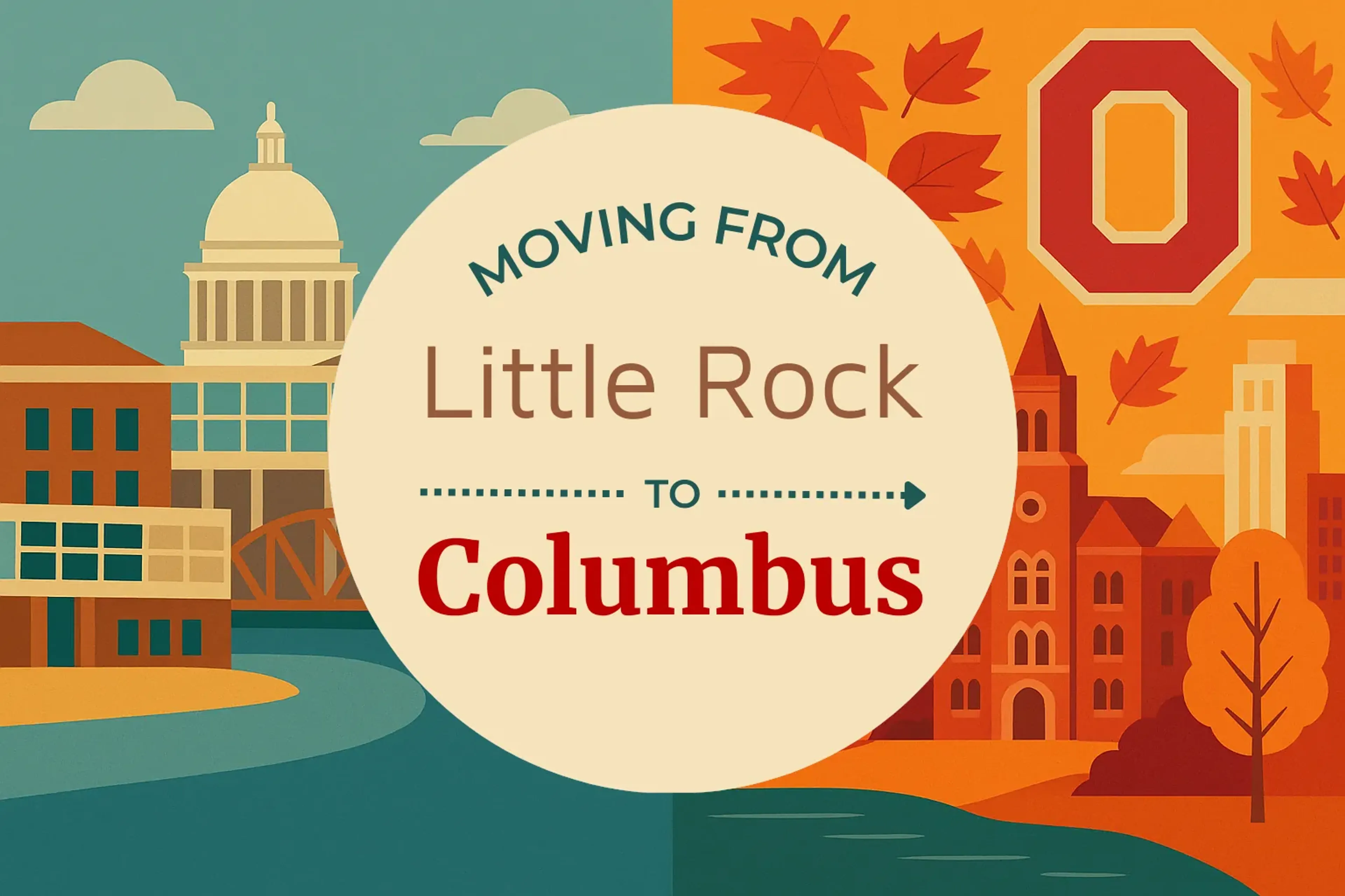 Side-by-side comparison of Little Rock to Columbus moving companies