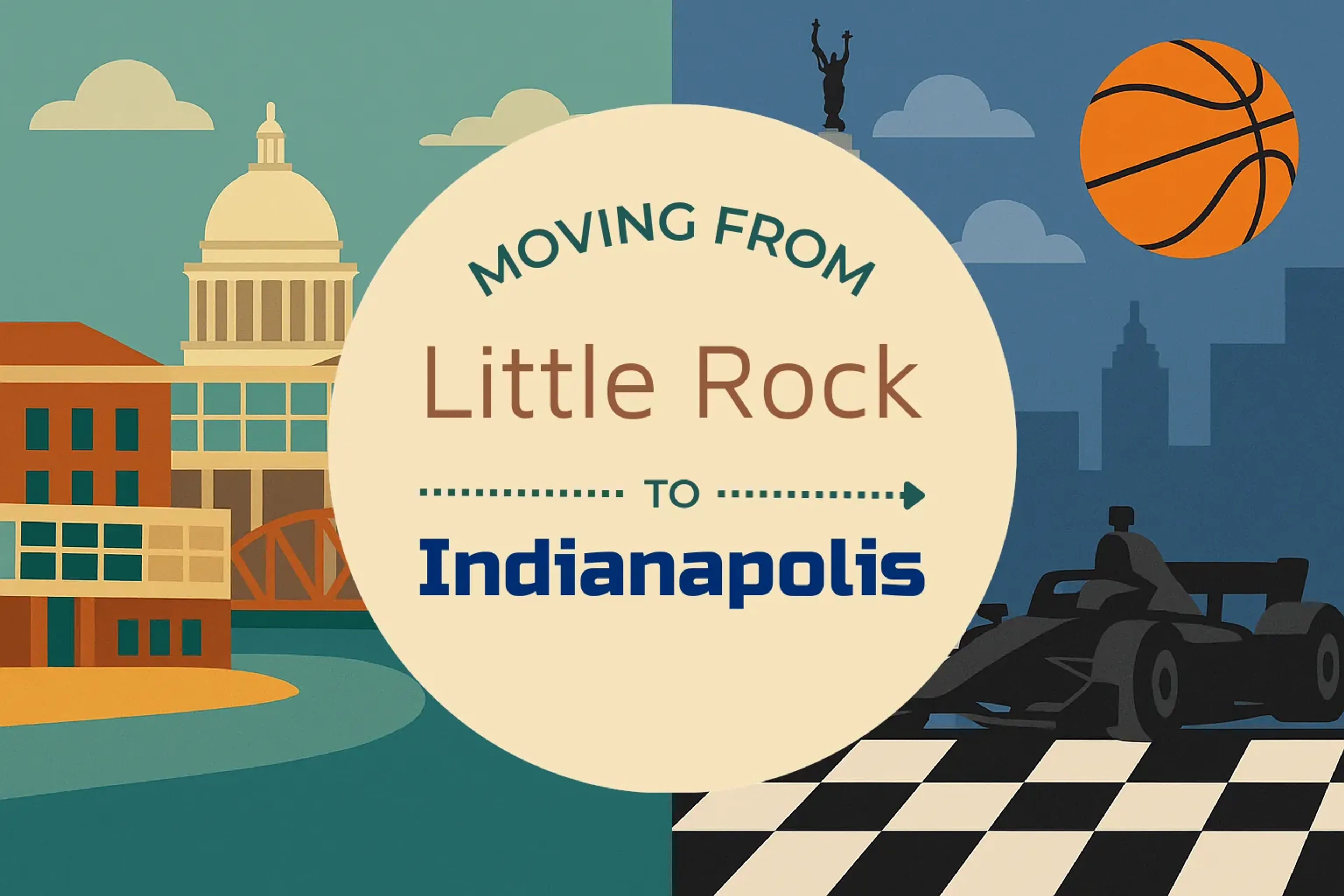 Side-by-side comparison of Little Rock to Indianapolis moving companies