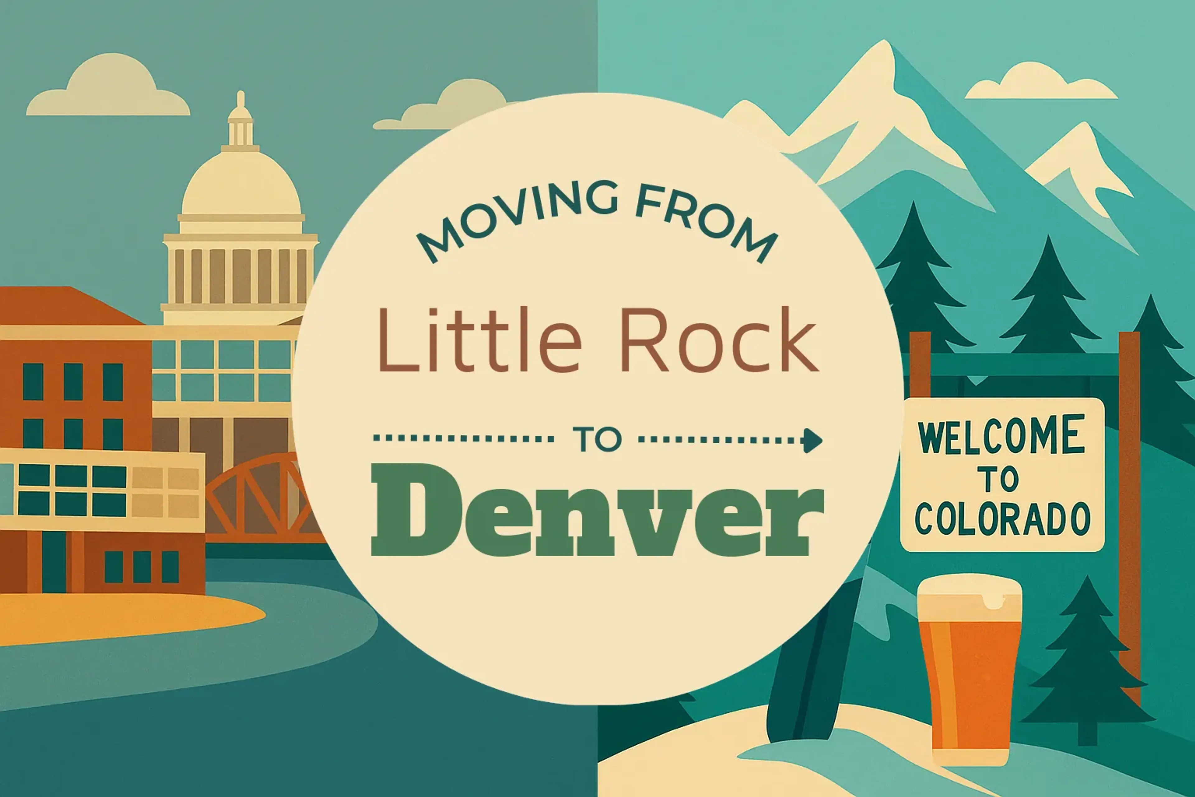 Side-by-side comparison of Little Rock to Denver moving companies