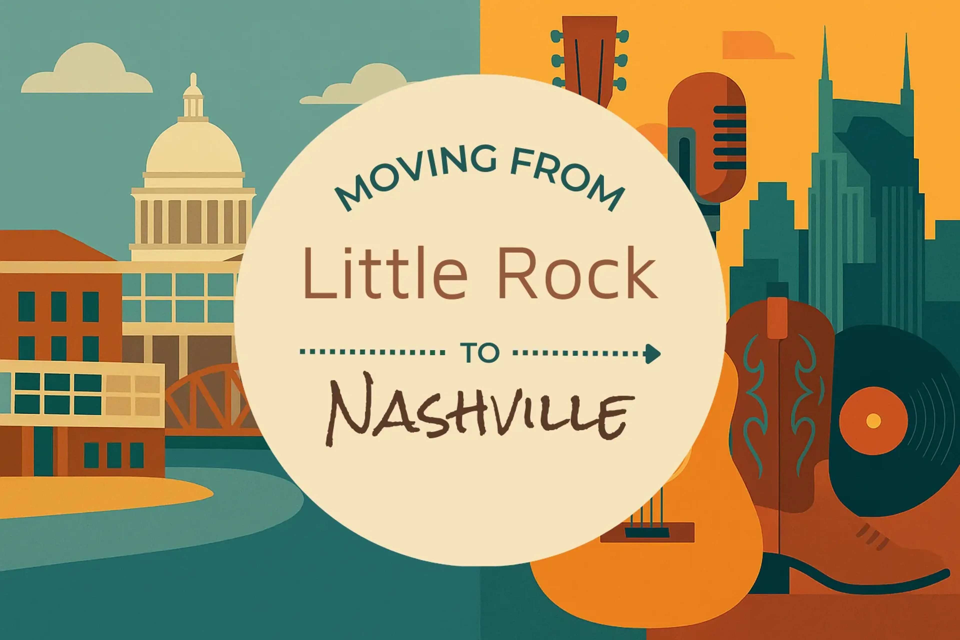 Side-by-side comparison of Little Rock to Nashville moving companies