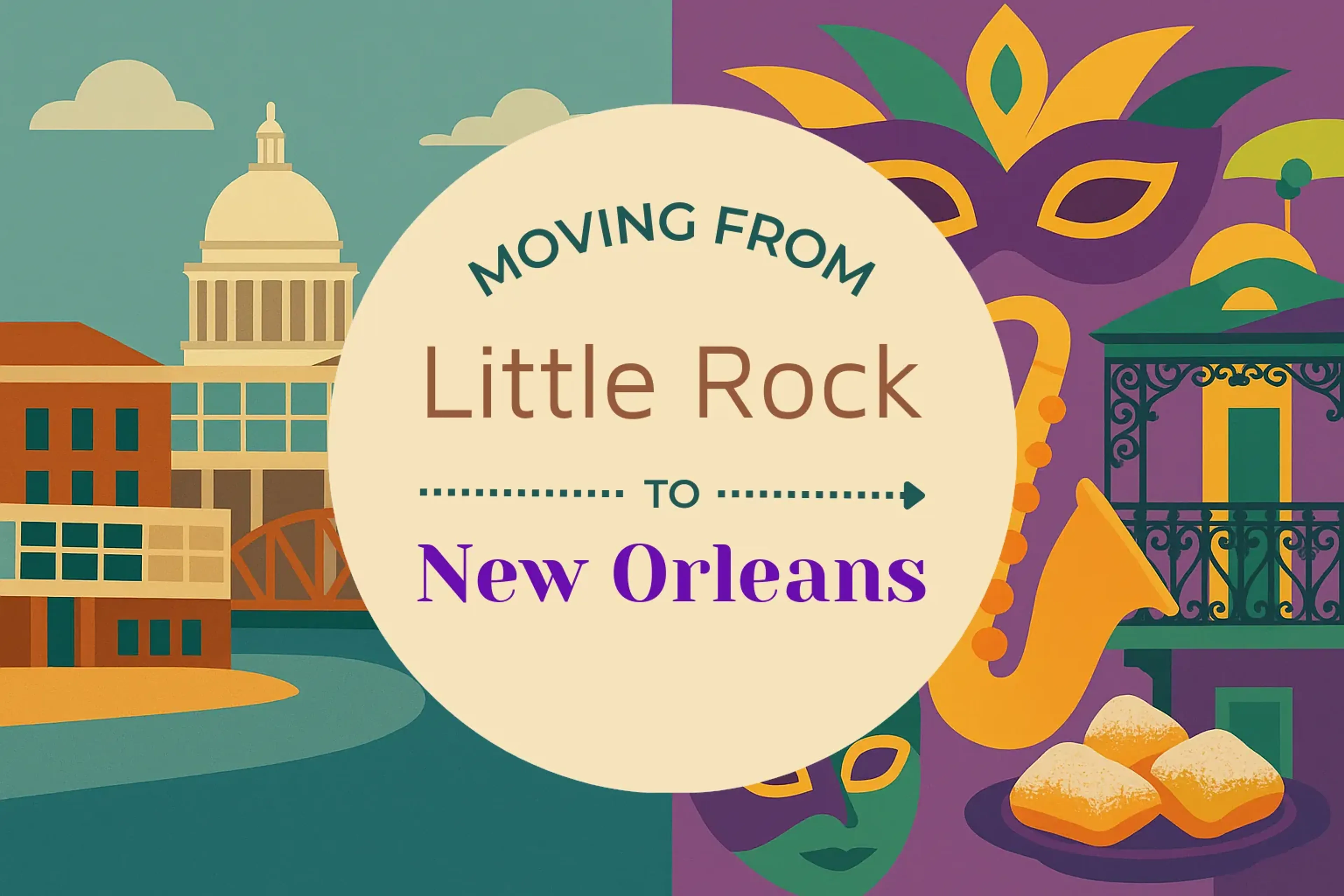 Side-by-side comparison of Little Rock to New Orleans moving companies
